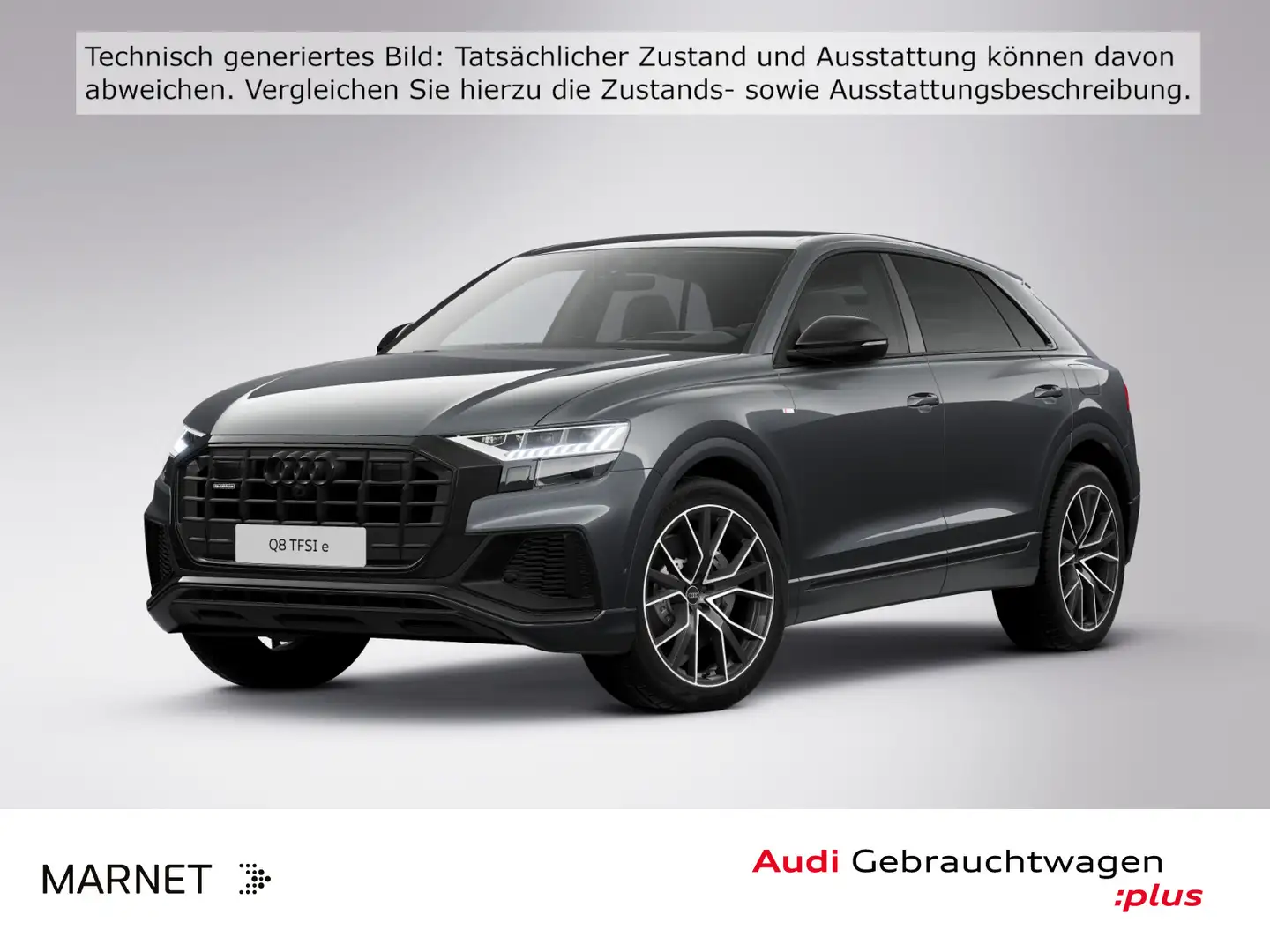 Audi Q8 55 TFSI e quattro S line*Navi*Matrix*Alu*AHK* Grau - 1
