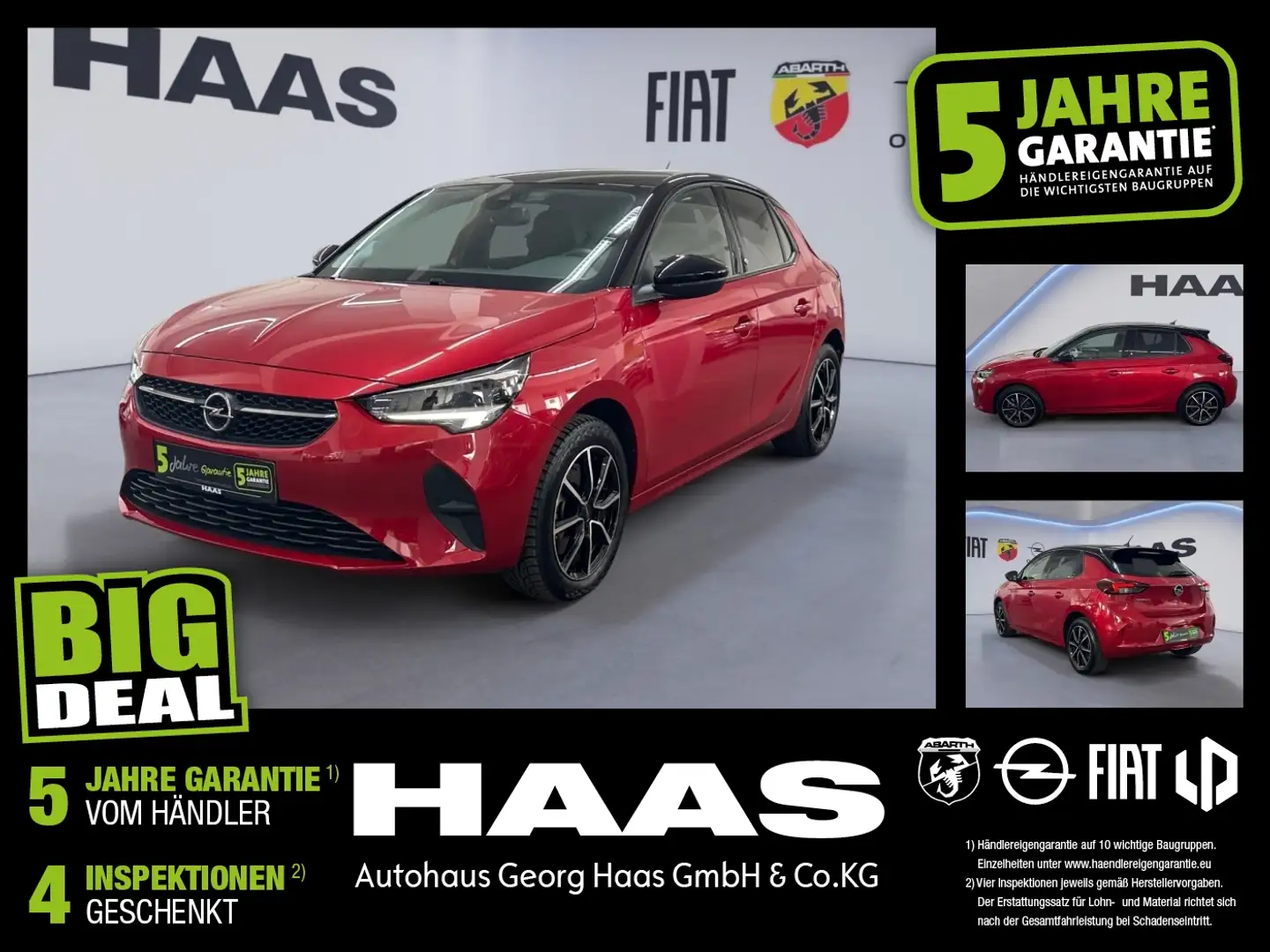 Opel Corsa F e Edition Sitzheizung, Bluetooth uvm Rojo - 1