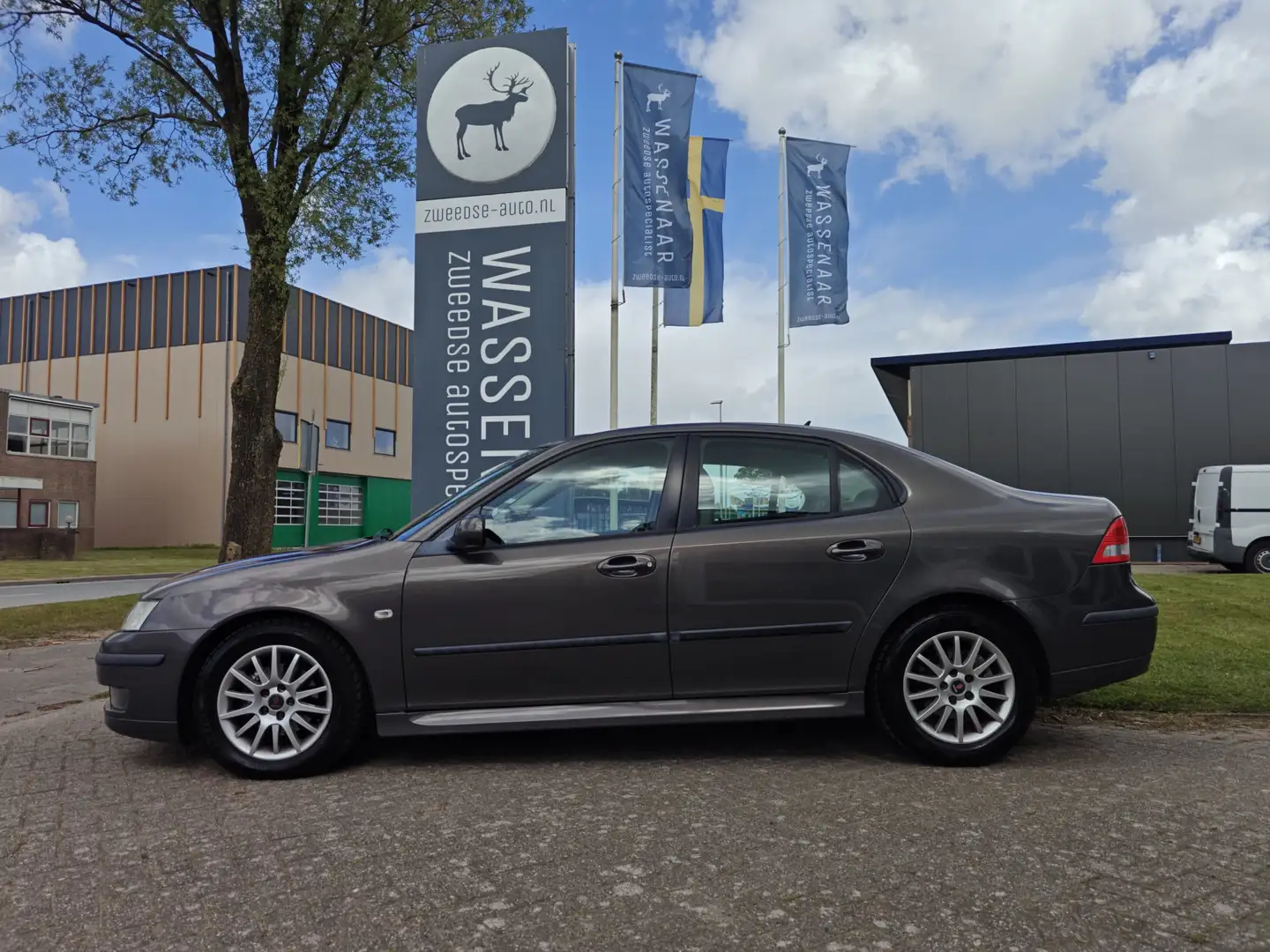 Saab 9-3 Sport Sedan 1.8t 150 pk Business | Trekhaak | Leer Gris - 2