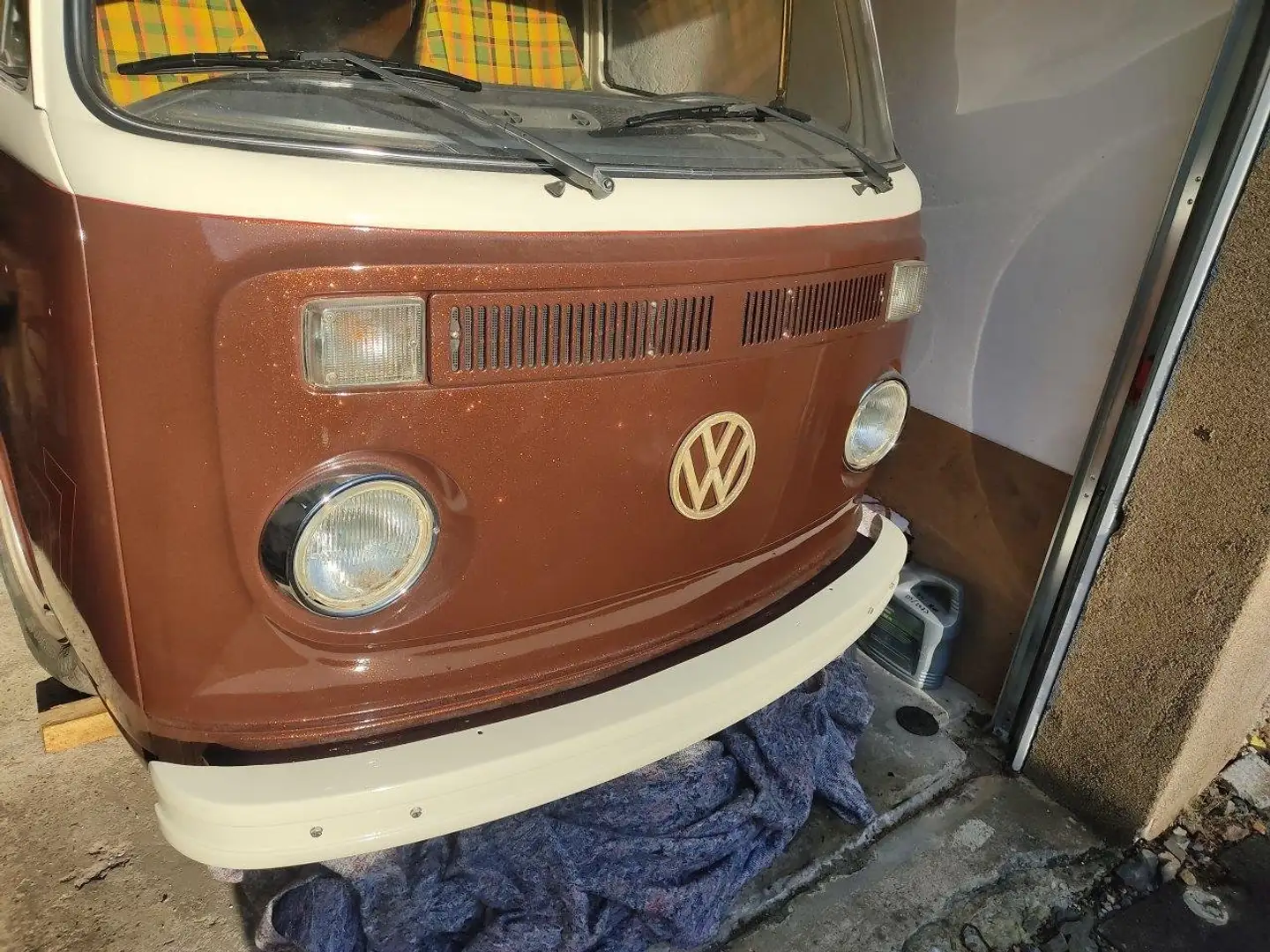 Volkswagen T2 VW T2B Bulli Westfalia Camping Wohnmobil T2 Bus Braun - 2