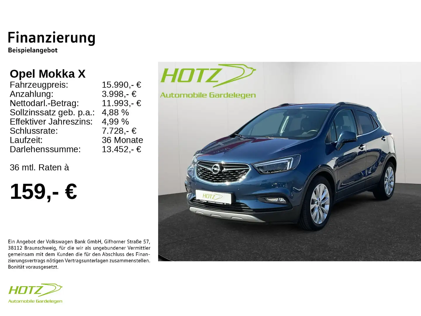 Opel Mokka X MOKKA X 1.4 Turbo Color Innovation LED/KLIMA/GRA Blau - 2