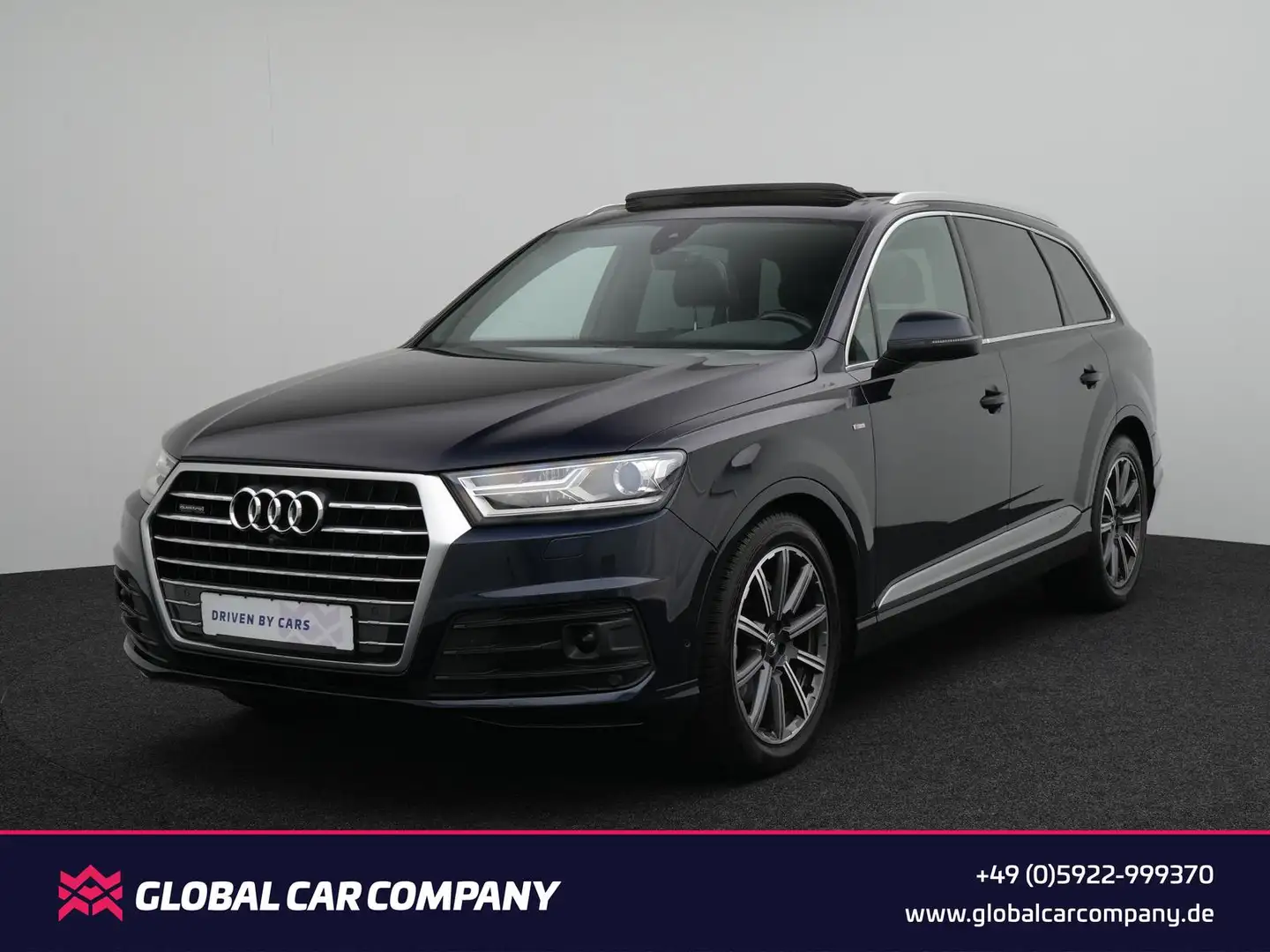 Audi Q7 quattro S-Line,PANO,MEMO,360°,LUFT,AHK,BOSE Blau - 1