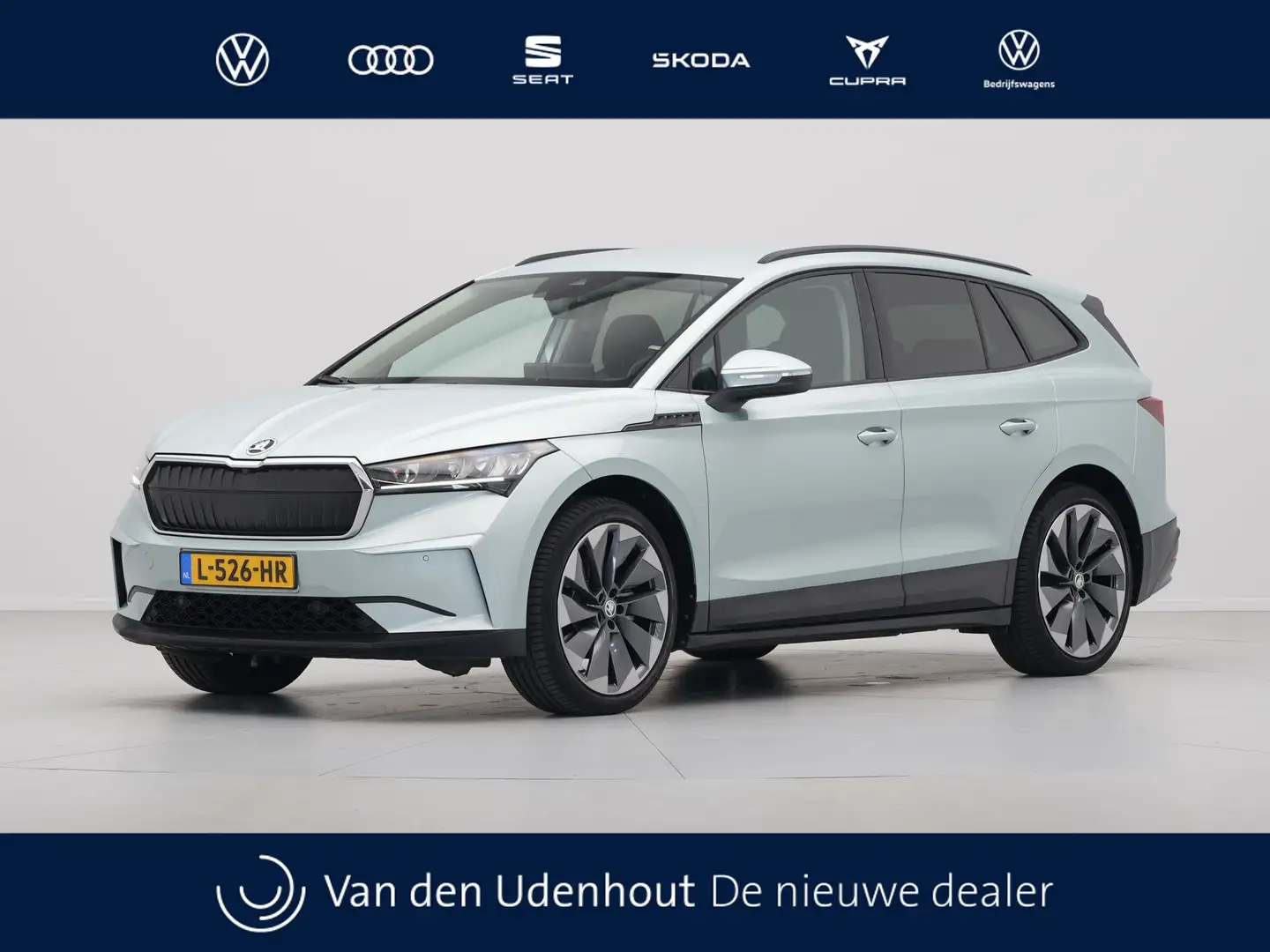 Skoda Enyaq iV 60 180pk Navigatie Wegkl. trekhaak Camera Led D Groen - 1