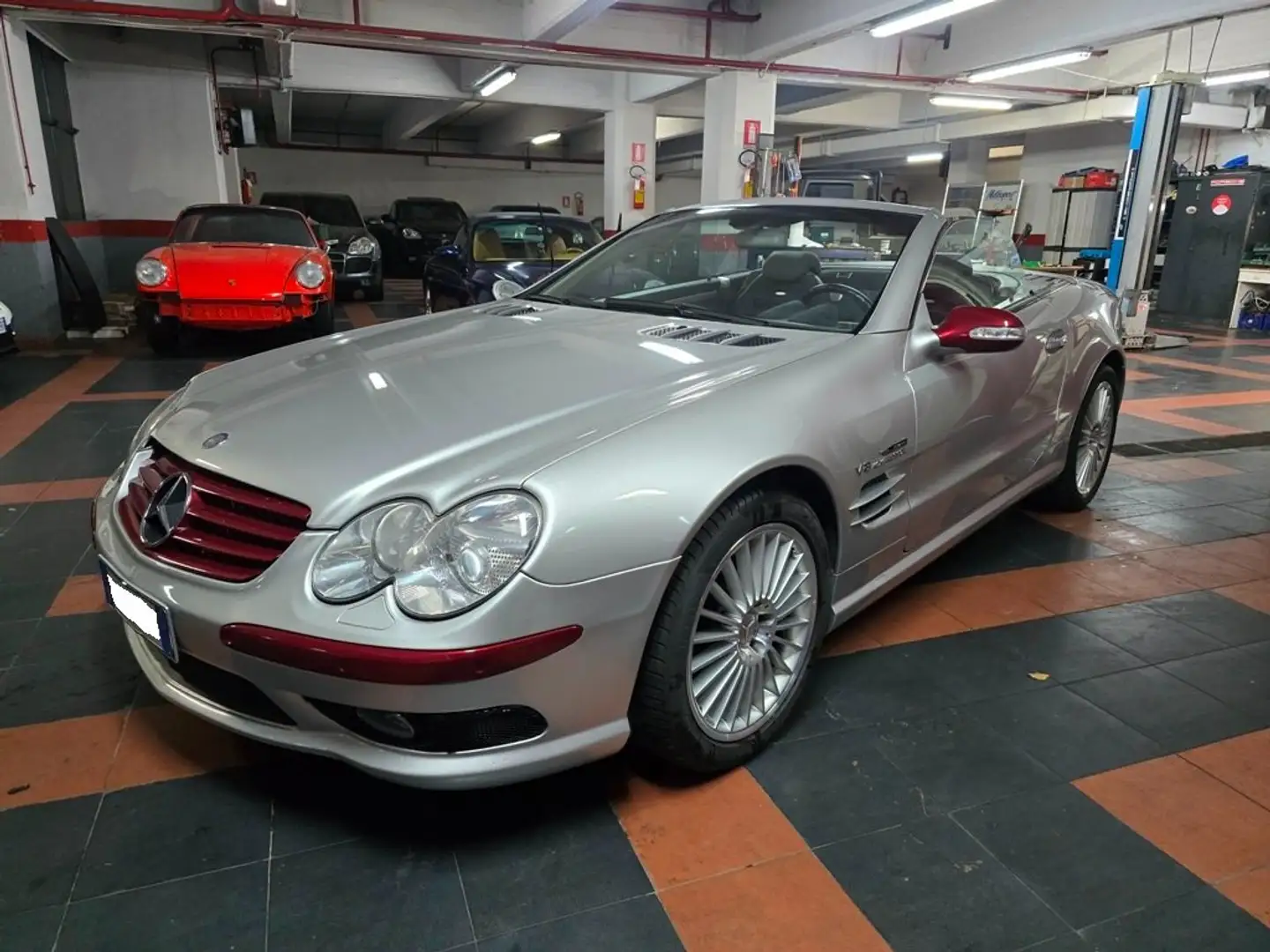 Mercedes-Benz SL 55 AMG AMG 500cv ITALIANA/BOOK SERVICE/CRS Argento - 1