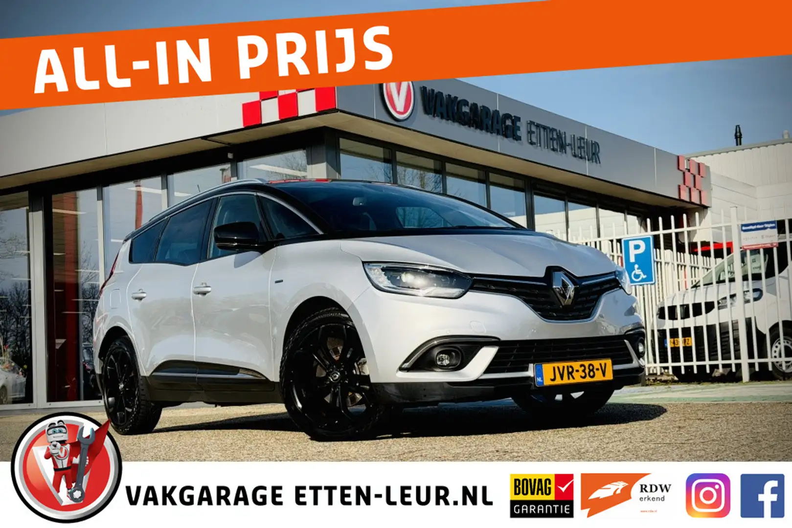 Renault Grand Scenic 1.3 160PK Black Edition 7 Persoons | PANO | STOELV Gris - 1