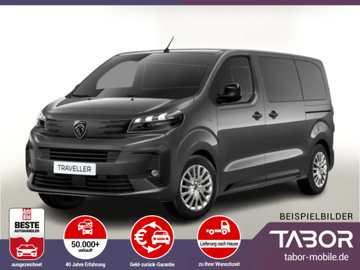 Peugeot Traveller 180 EAT8 Active L2 SHZ 9S PDC Klimaaut Gris - 1
