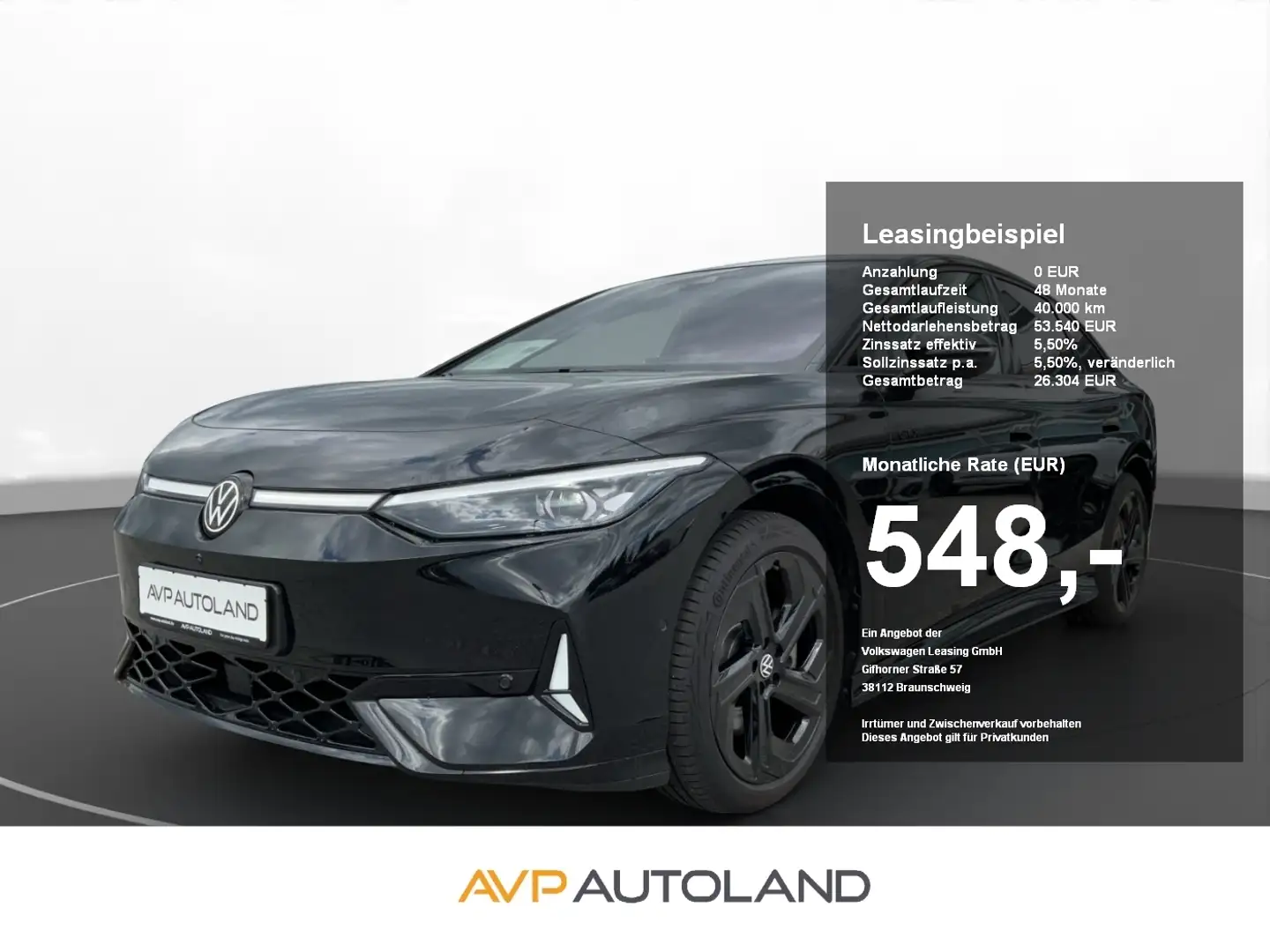 Volkswagen ID.7 GTX 4MOTION | PANO | AHK | NAVI | HEAD-UP | Schwarz - 1