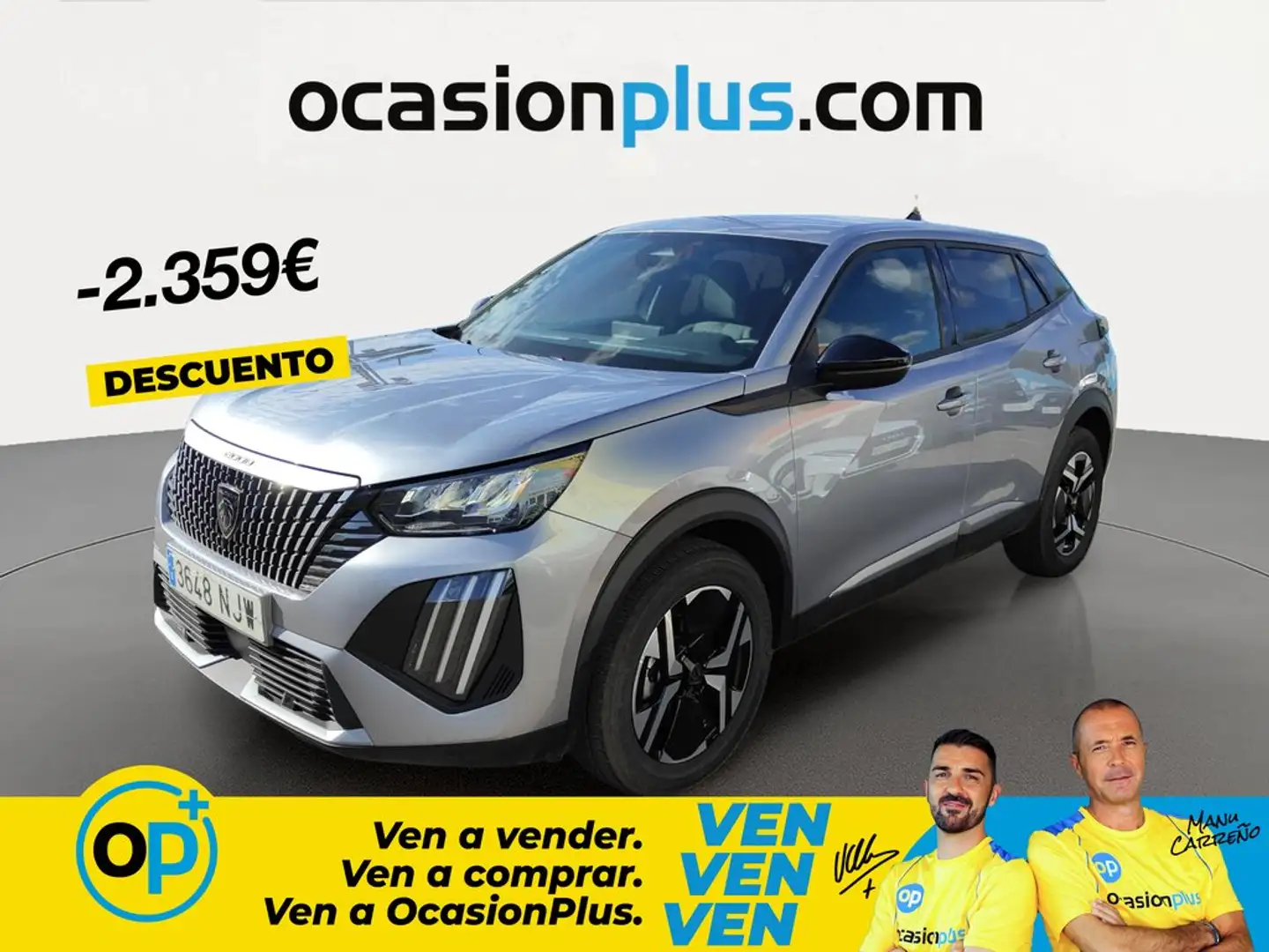 Peugeot 2008 Hybrid Allure eDCS6 145 Gris - 1
