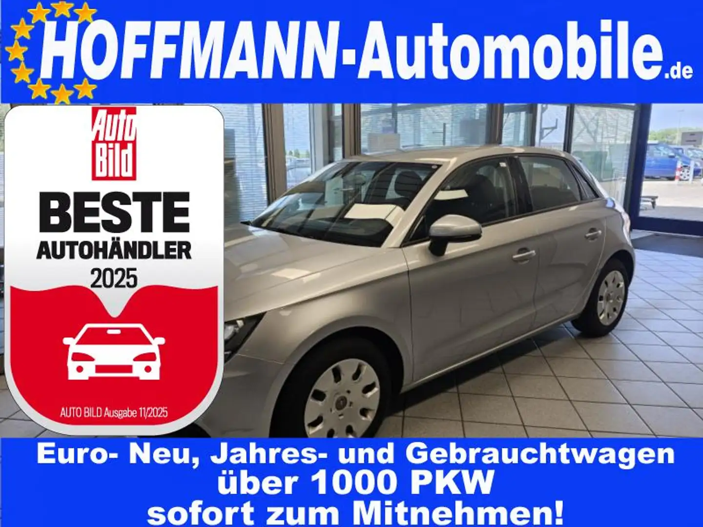 Audi A1 Ambition Klimaanlage,PDC,BT, Plateado - 1