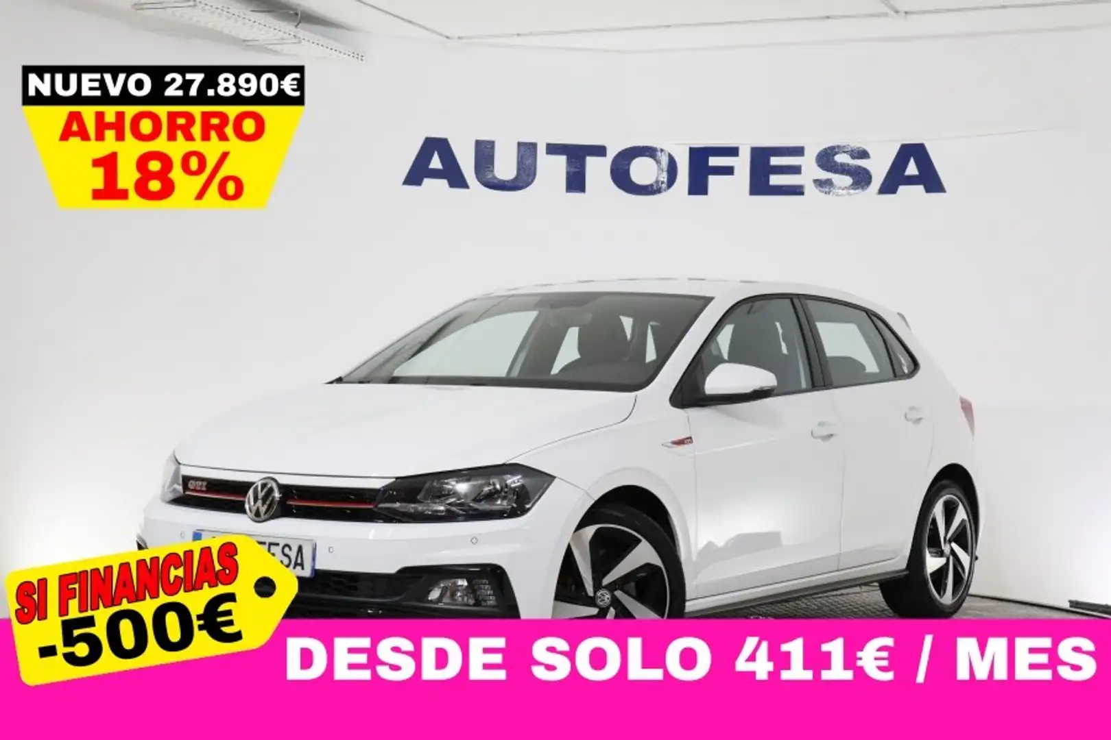 Volkswagen Polo 2.0 TSI GTI DSG 200CV 5P # NAVY,PARKTRONIC,CAMARA Blanco - 1