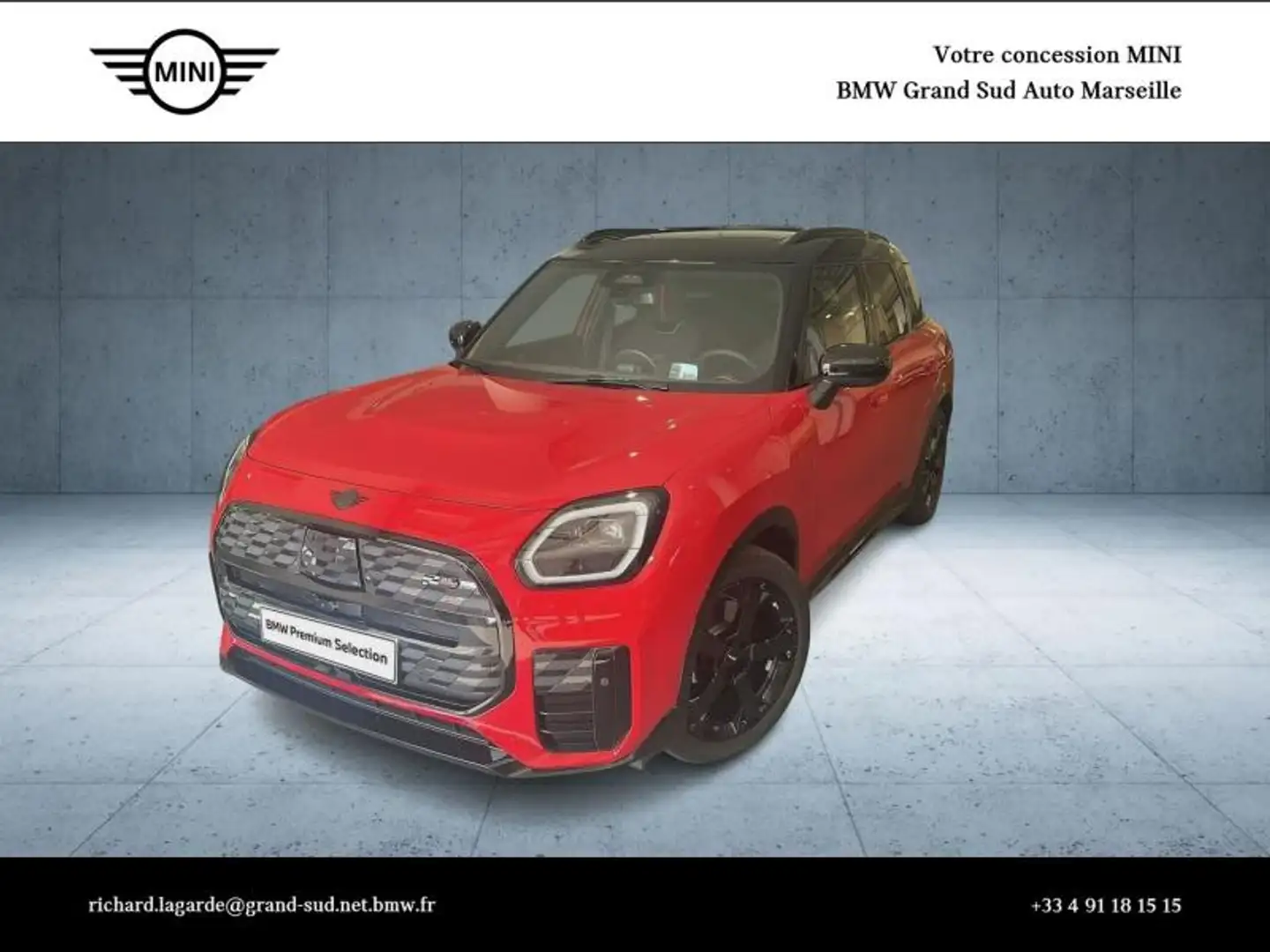 MINI Countryman E E 204ch JCW Rouge - 1