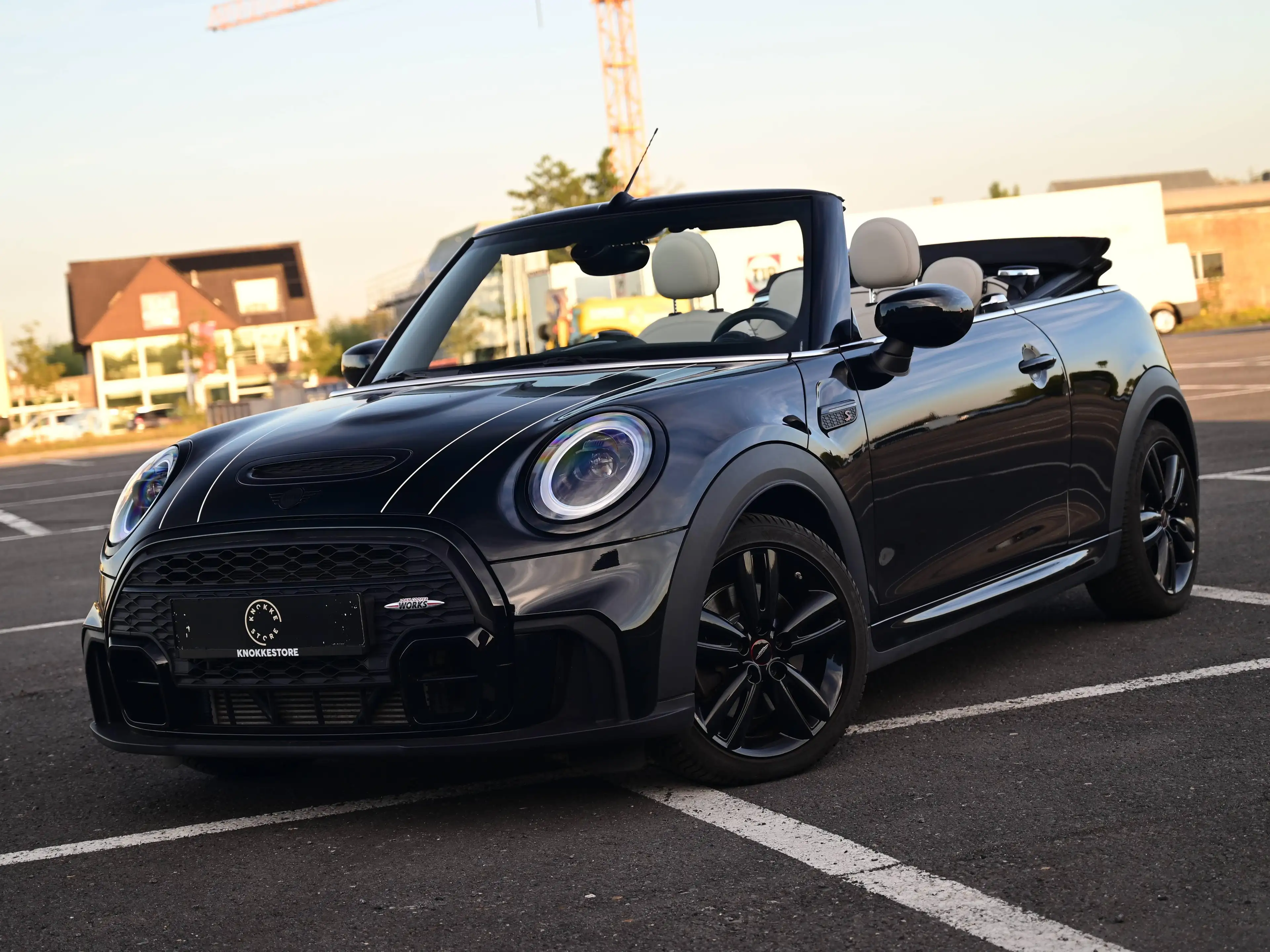 MINI Cooper S Cabrio SPORT AUT / JCW TRIM / LEATHER CHESTER GREY / FULL BLACK / TOP CONDITION