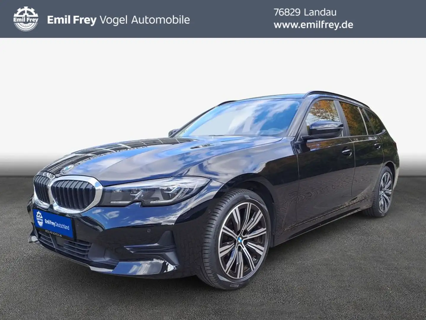 BMW 320 d Touring Aut. Advantage Schwarz - 1