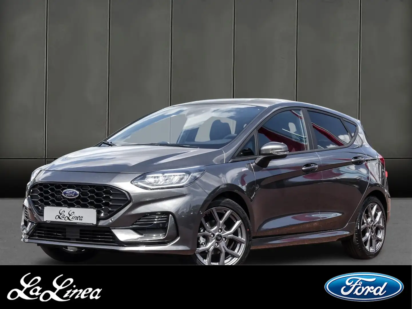 Ford Fiesta 1.0 EcoBoost Hybrid (MHEV) ST-Line Automatik Gris - 1