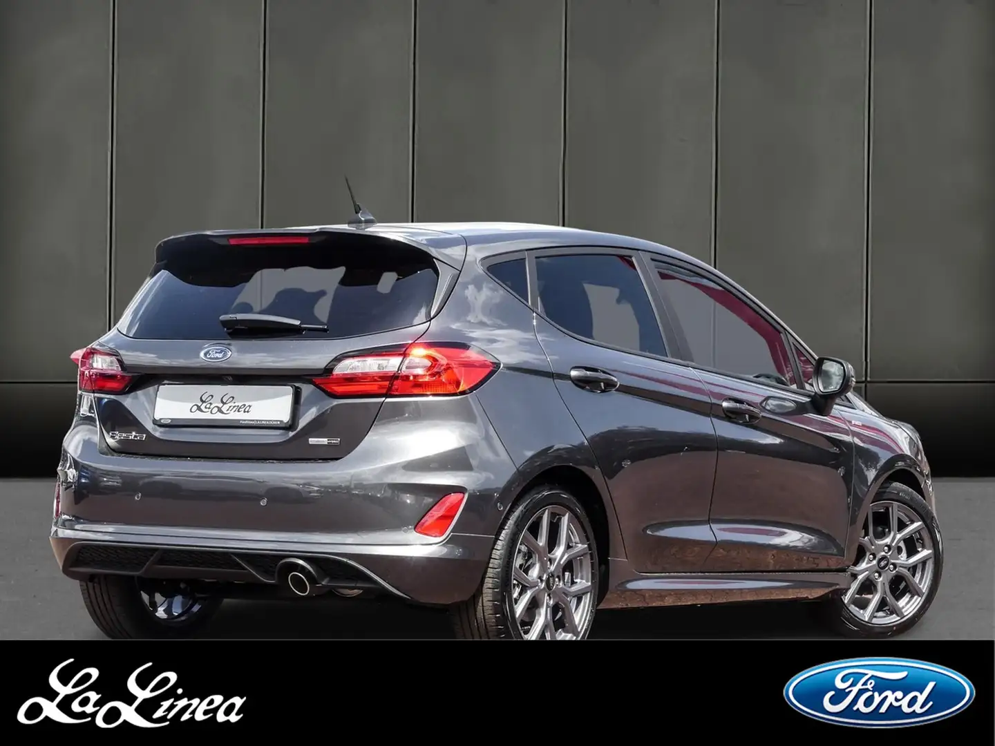 Ford Fiesta 1.0 EcoBoost Hybrid (MHEV) ST-Line Automatik Gris - 2