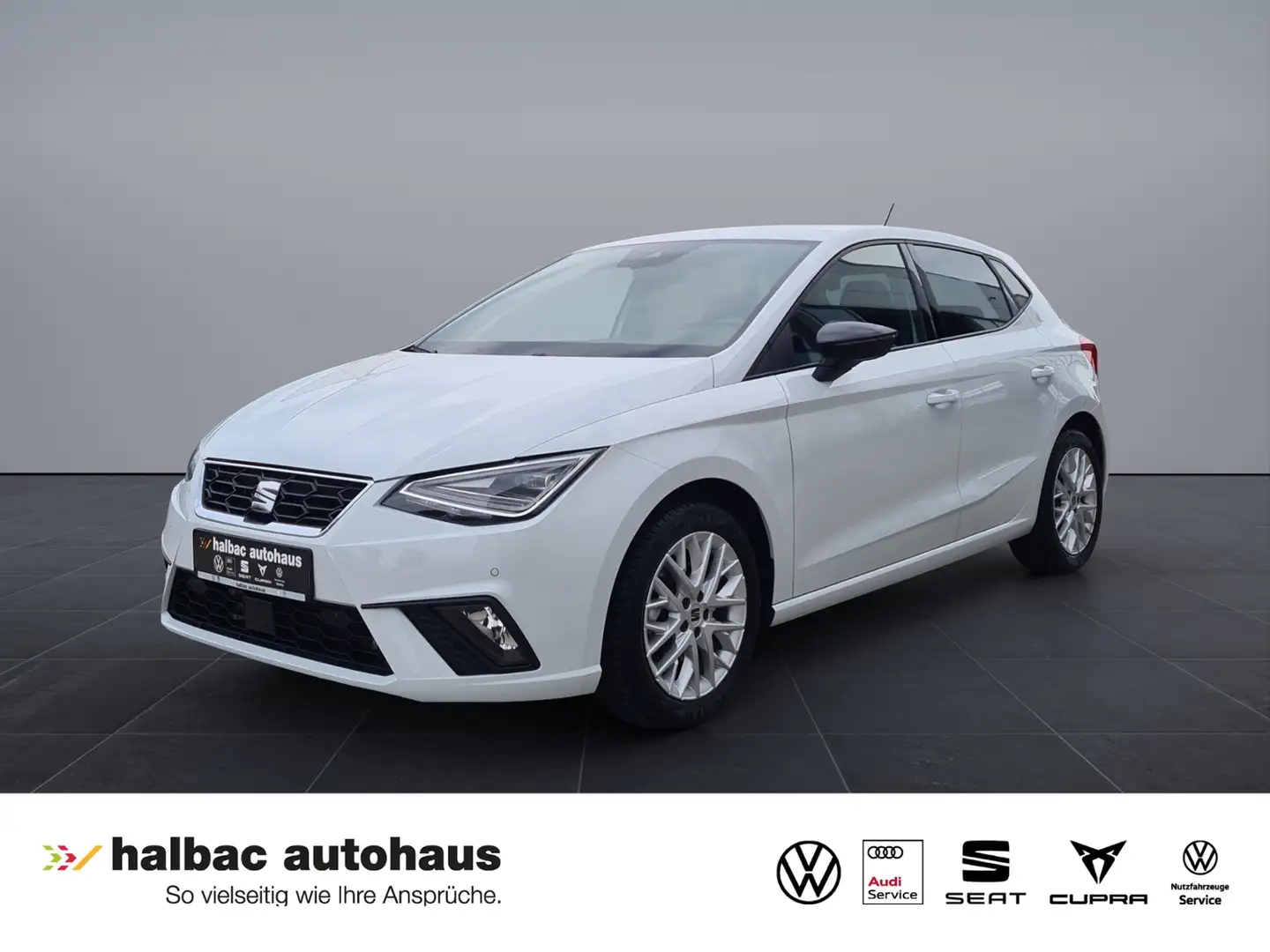 SEAT Ibiza 1.0 TSI DSG FR+NAVI+PDC+SHZ+LED+TEMP+NEBELSCHEINW Weiß - 1