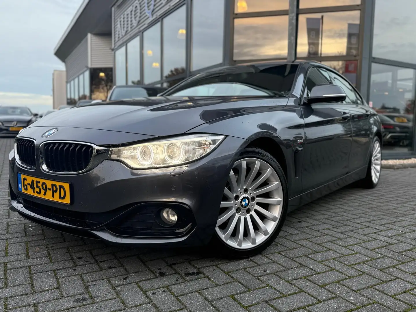 BMW 420 4-serie Gran Coupé 420d High Executive Sport | Aut Gris - 2