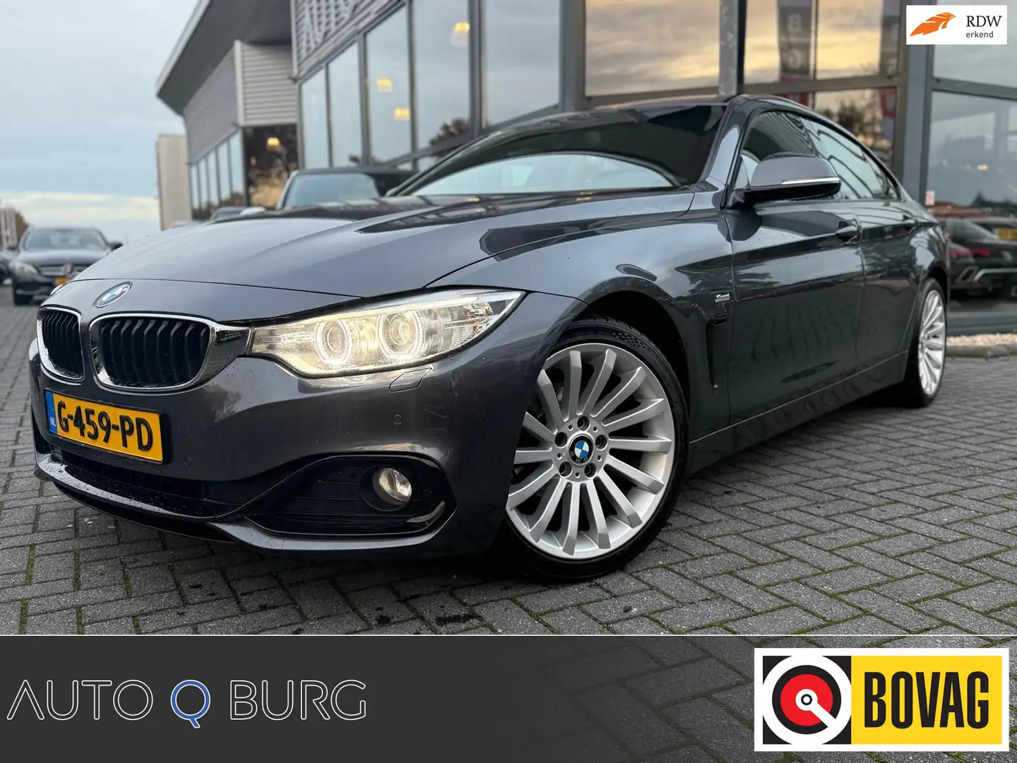 BMW 420 4-serie Gran Coupé 420d High Executive Sport | Aut Gris - 1