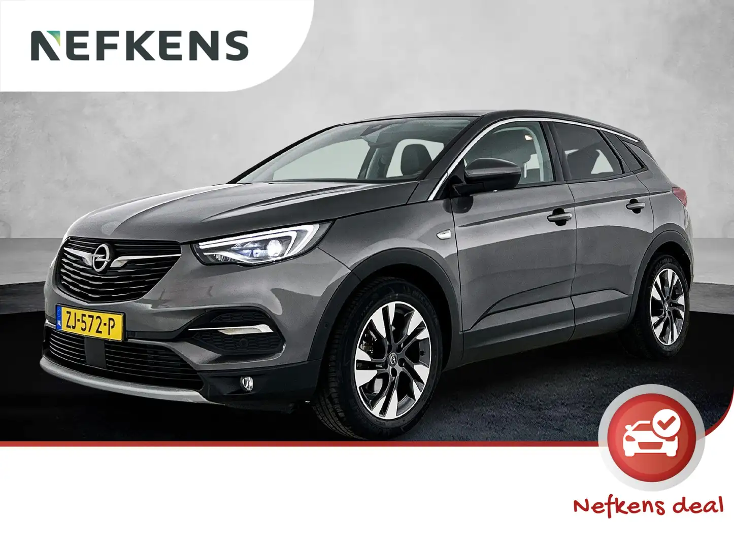 Opel Grandland X 1.2 Turbo Business Executive | Lederen Bekleding | Grijs - 1