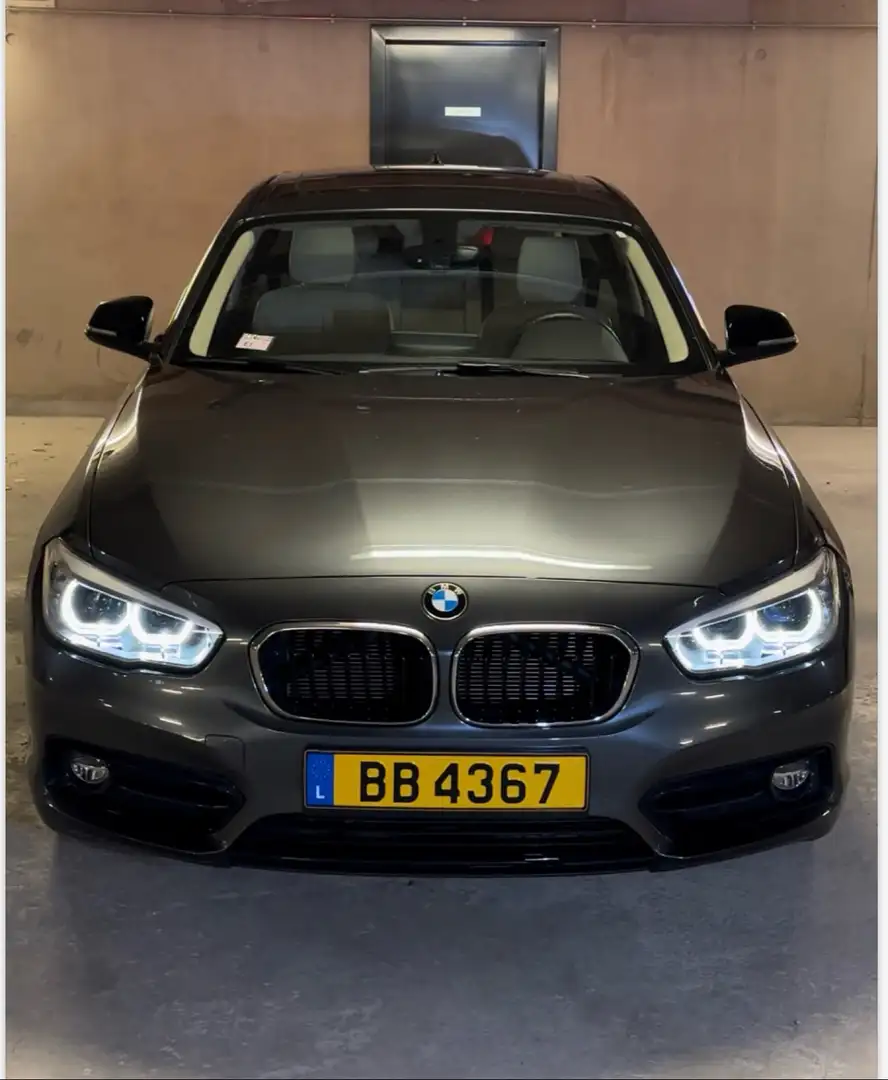 BMW 118 118i 136 ch Lounge Led Beige Leather Gris - 1