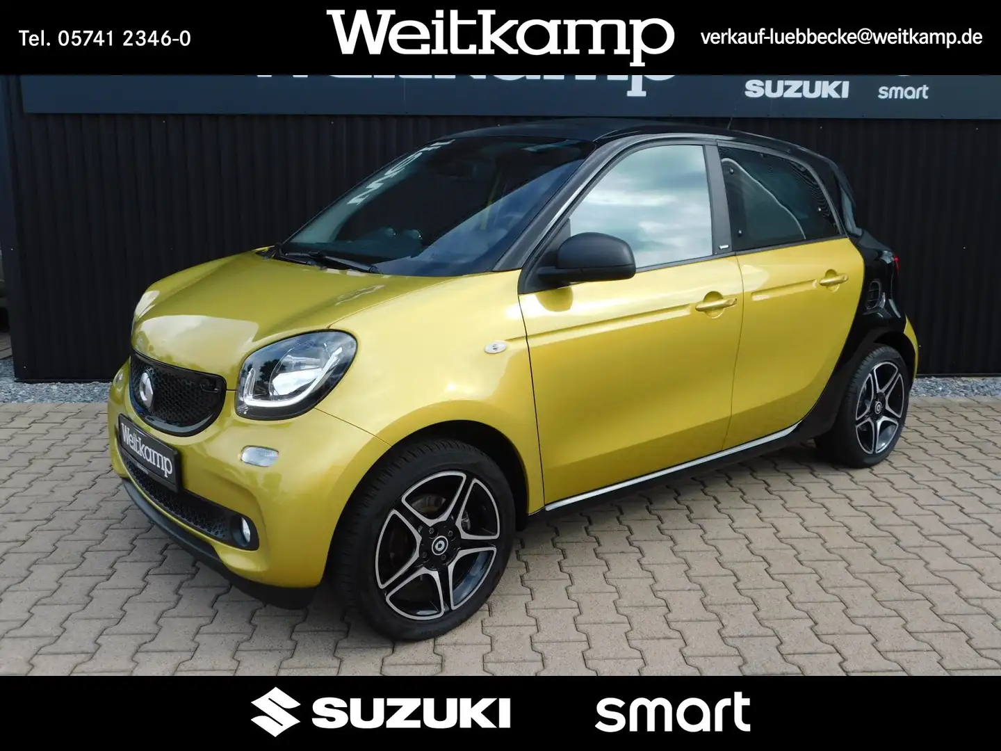 smart forFour forfour 52kW Automatik Passion Navi/Kamera/Faltdach Gelb - 1