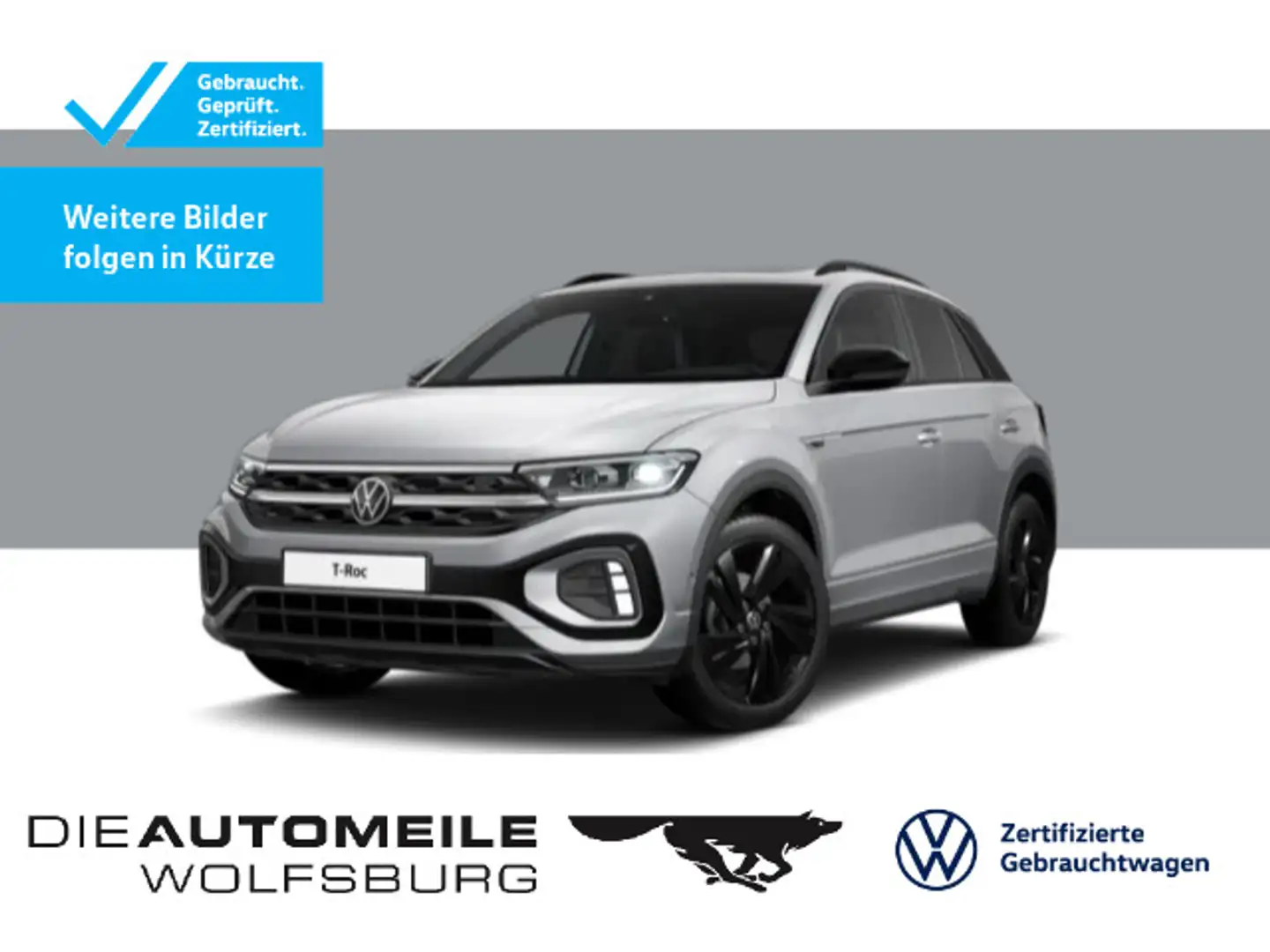 Volkswagen T-Roc 1.0 TSI OPF R-Line "Black Style" Silber - 1