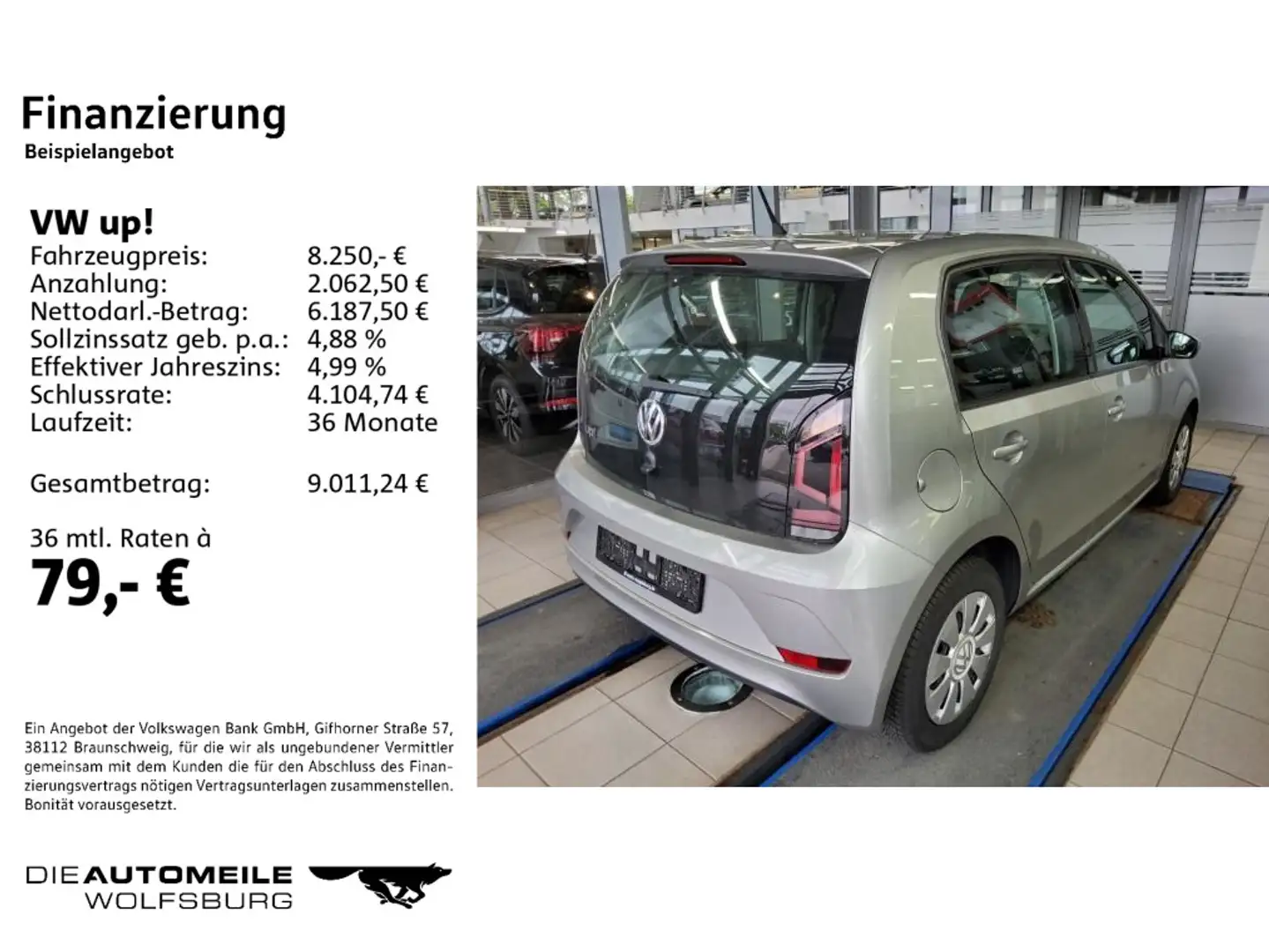 Volkswagen up! 1.0 move up! Silber - 2