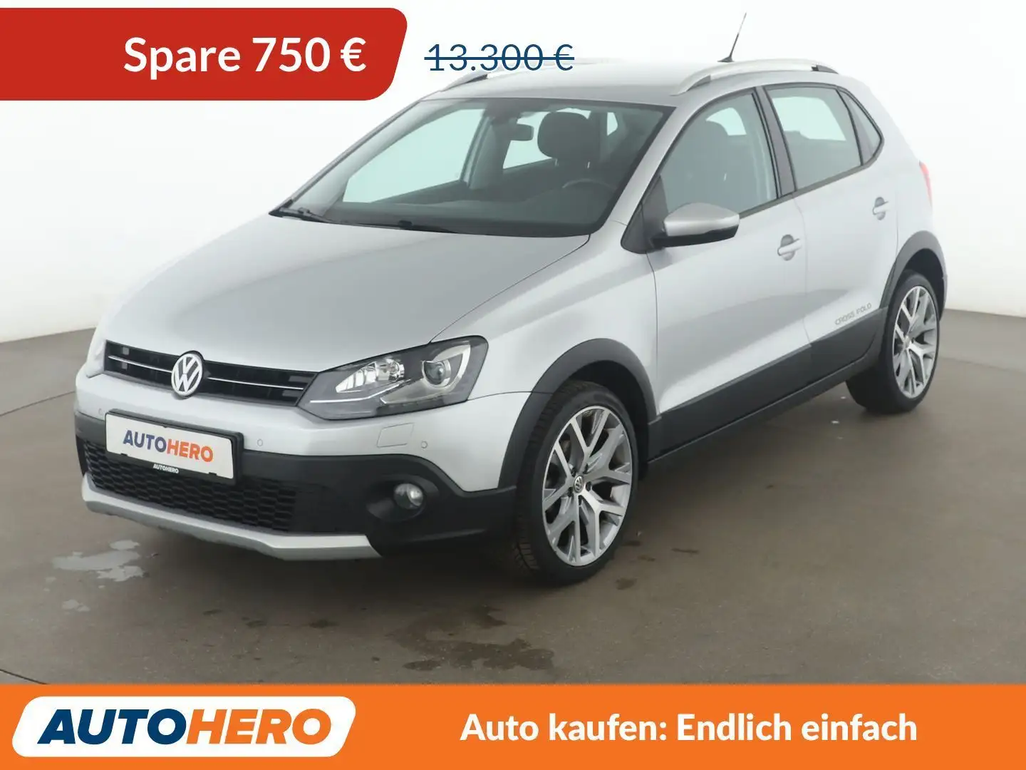 Volkswagen Polo 1.2 TSI CrossPolo BlueMotion Tech*NAVI* Srebrny - 1