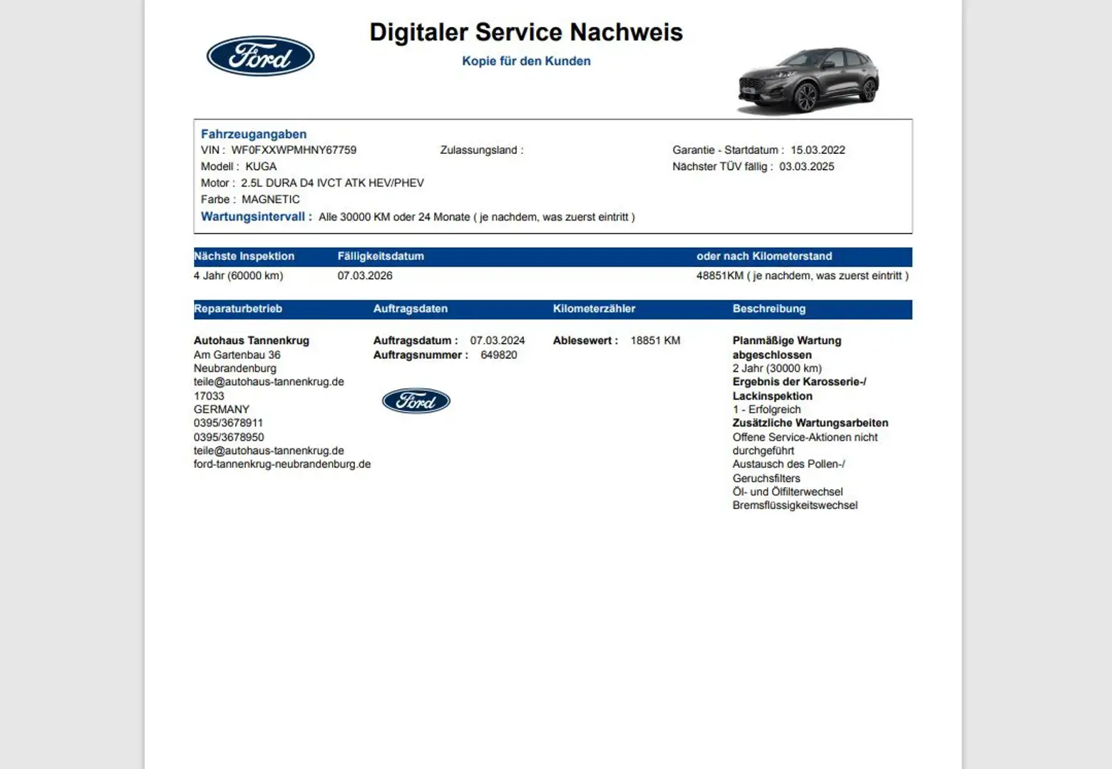 Ford Kuga PHEV ST-Line X Glas/Schiebedach Navi Kamera Grijs - 2
