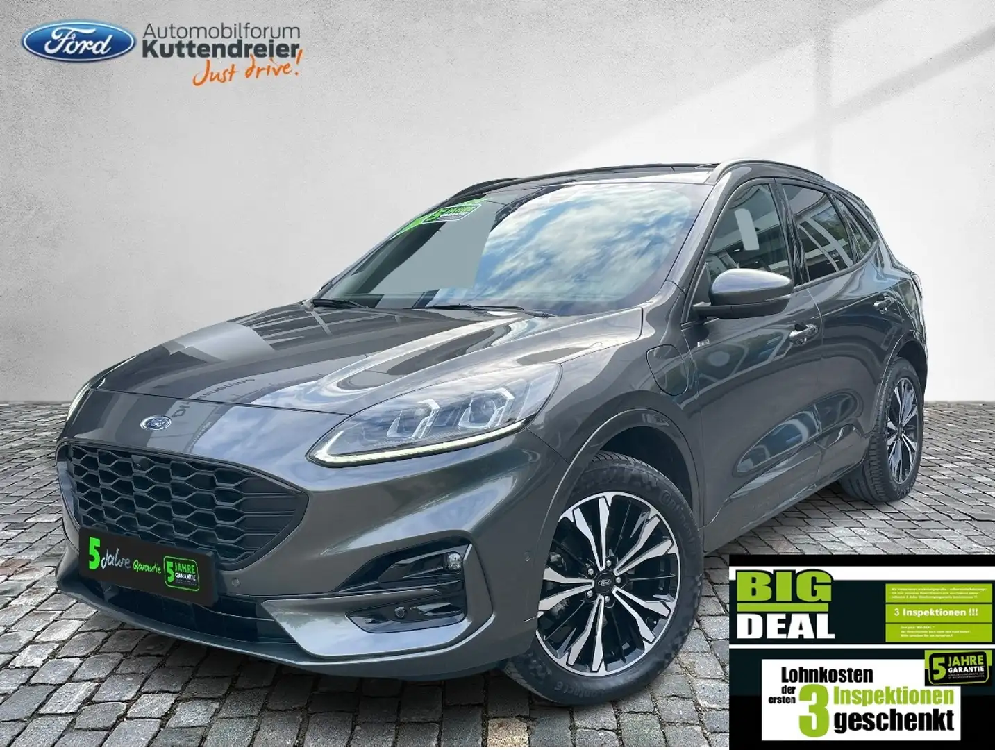 Ford Kuga PHEV ST-Line X Glas/Schiebedach Navi Kamera Grijs - 1