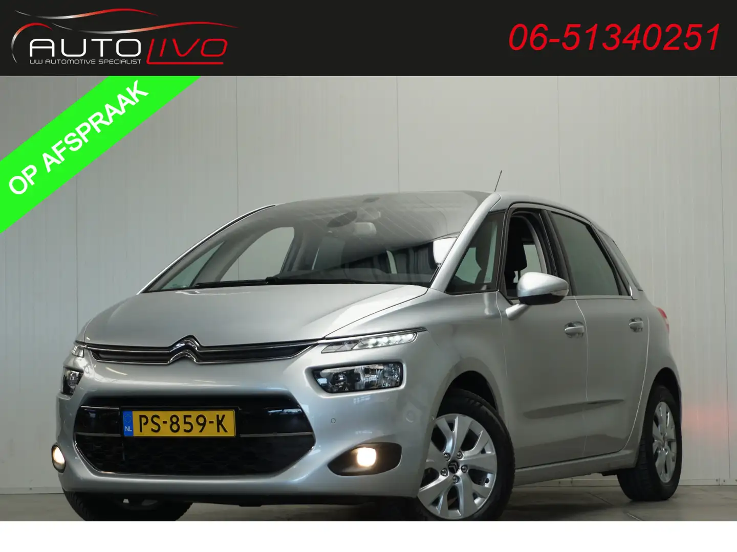 Citroen C4 Picasso 1.2 PureTech Selection NAVI CLIMA LANE DODE PARK T Gris - 1