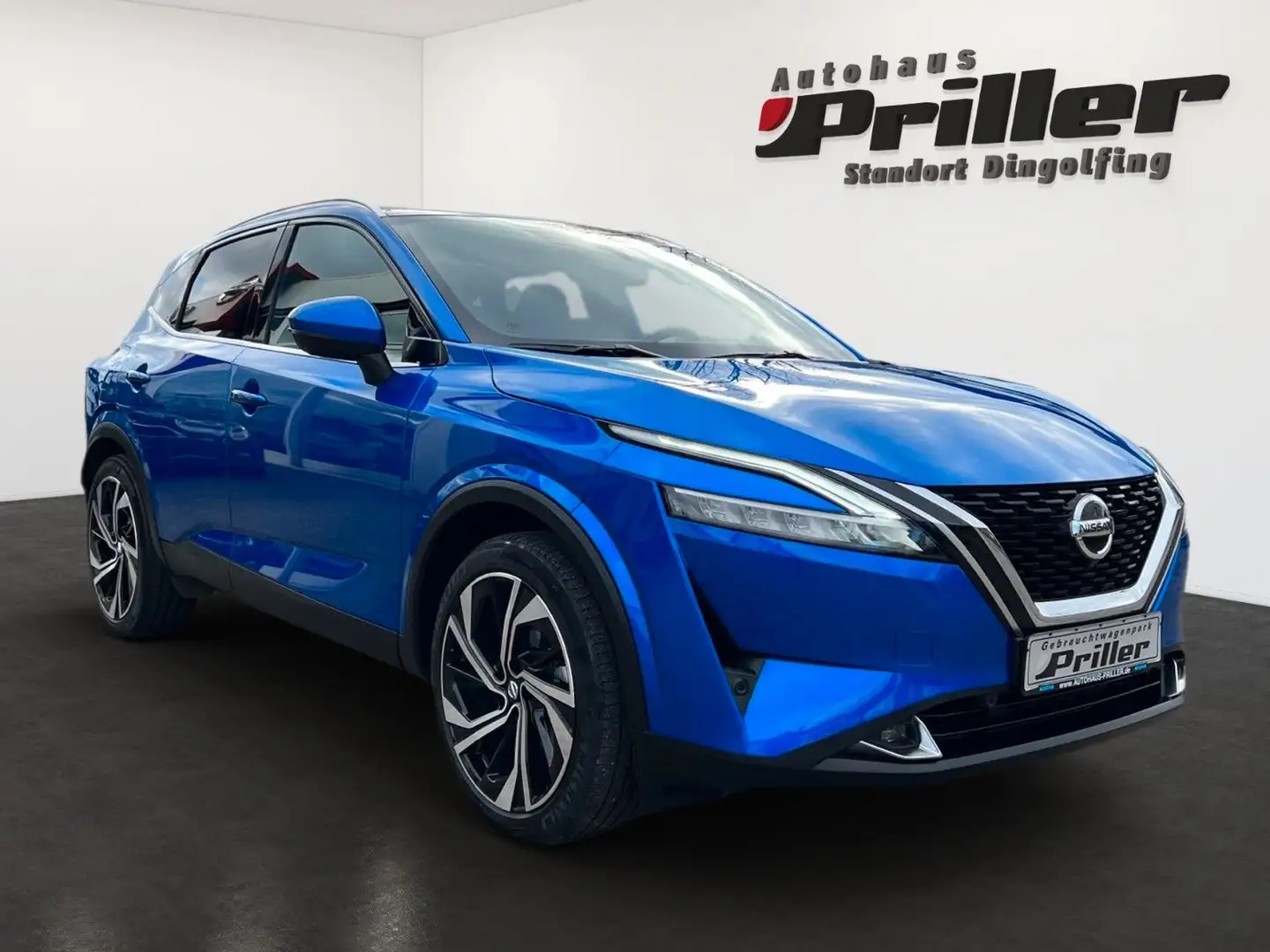 Nissan Qashqai 1.3 DIG-T Tekna+ CVT/HUD/Leder/Alu 20" Bleu - 2