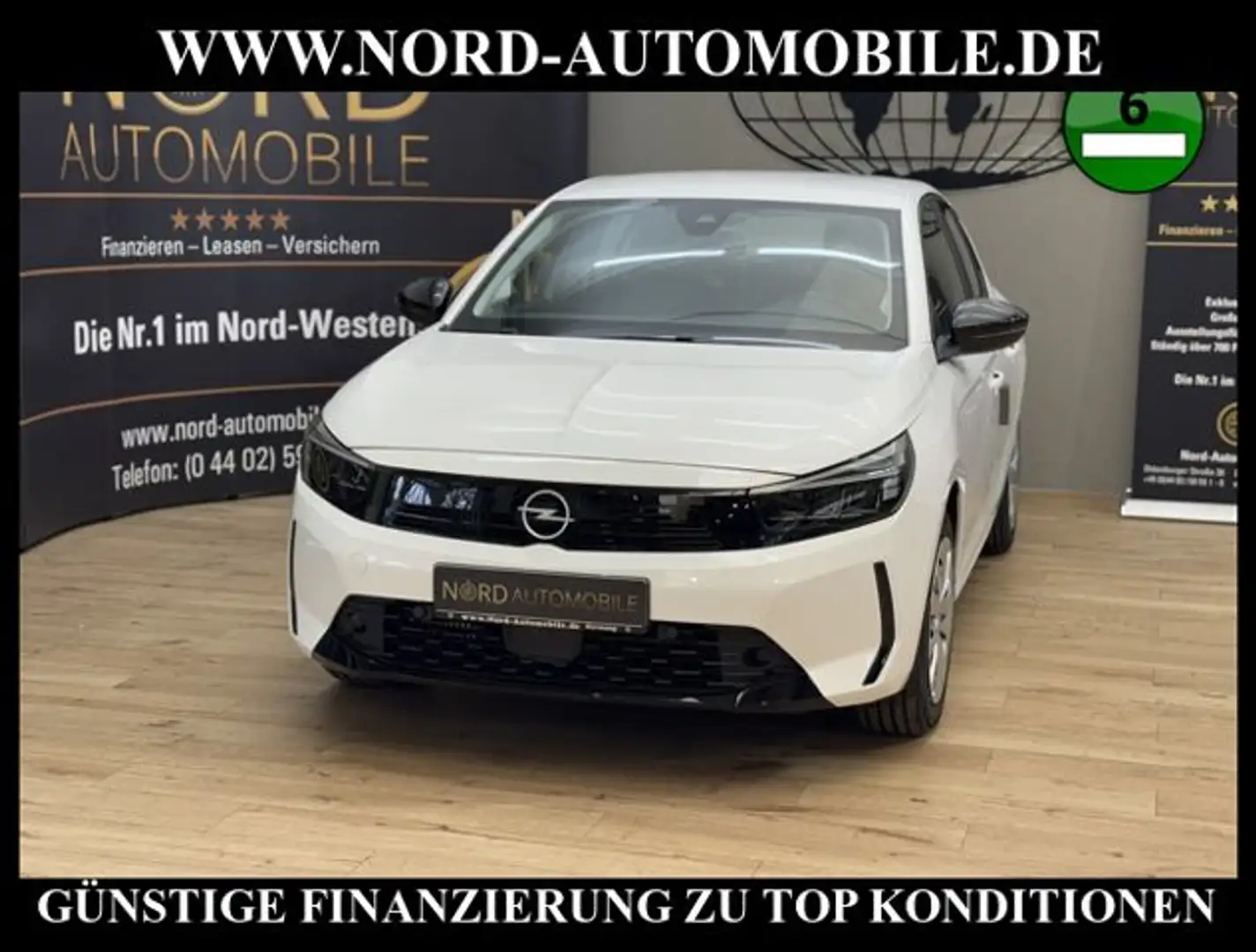 Opel Corsa F 1.2 Turbo Automatik Klima*Spurhalte*LED* White - 1