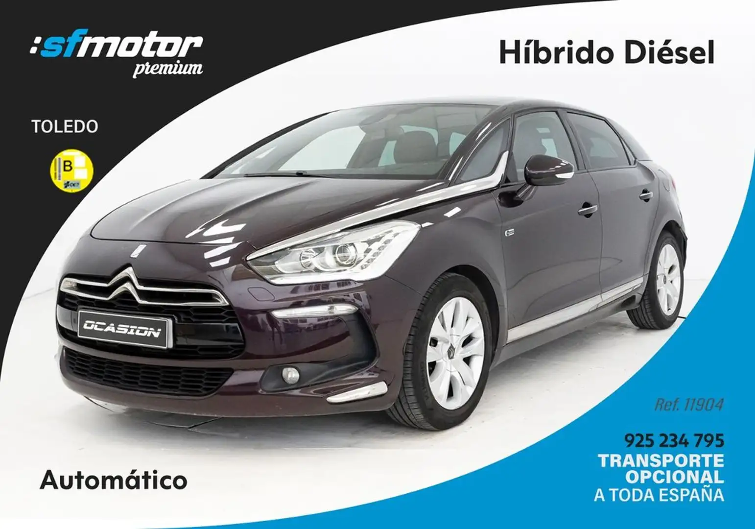 DS Automobiles DS 5 HYBRID4 2.0 200 cv Mauve - 1