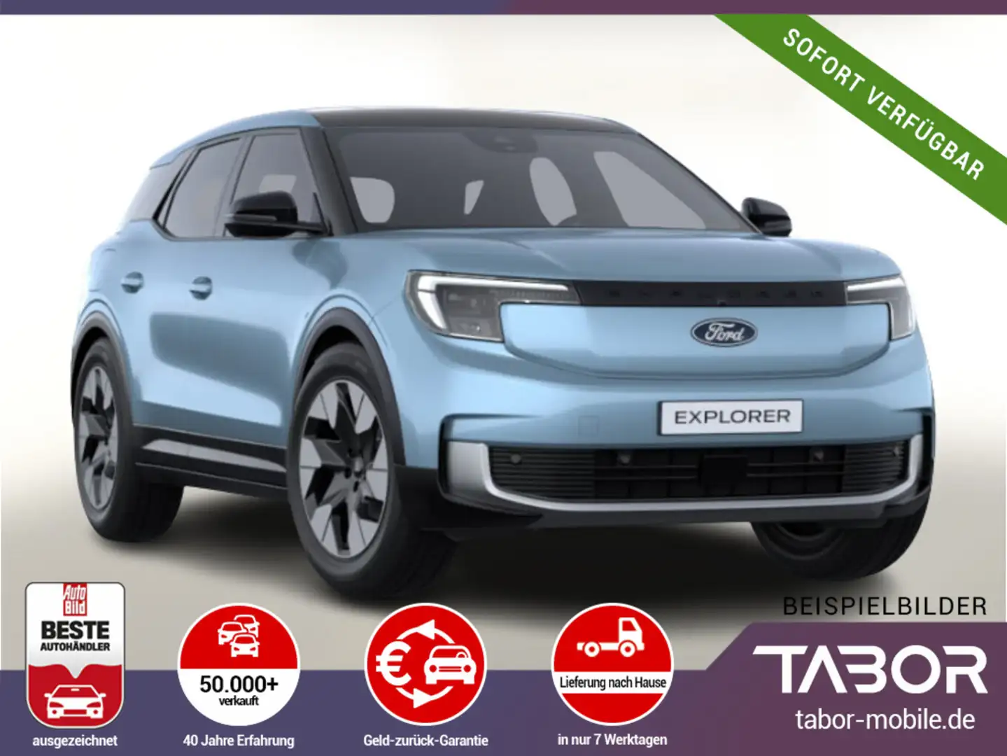 Ford Explorer Premium 77KWh Ext Range HUD Pano B&O Modrá - 1