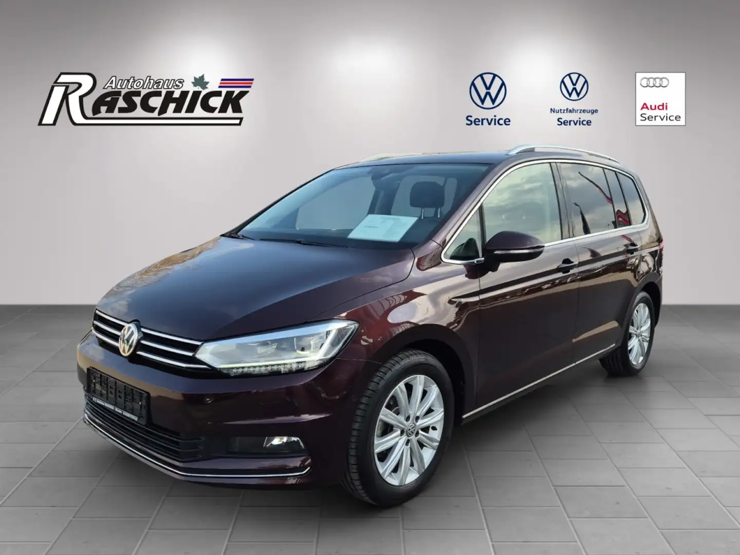 Volkswagen Touran Highline 1.4 TSI DSG LED Navi ACC Kamera Klima Rot - 2