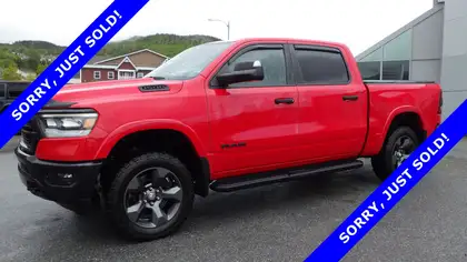 Red 2021 RAM 1500 Pickup Truck Four-Wheel Drive Automatic