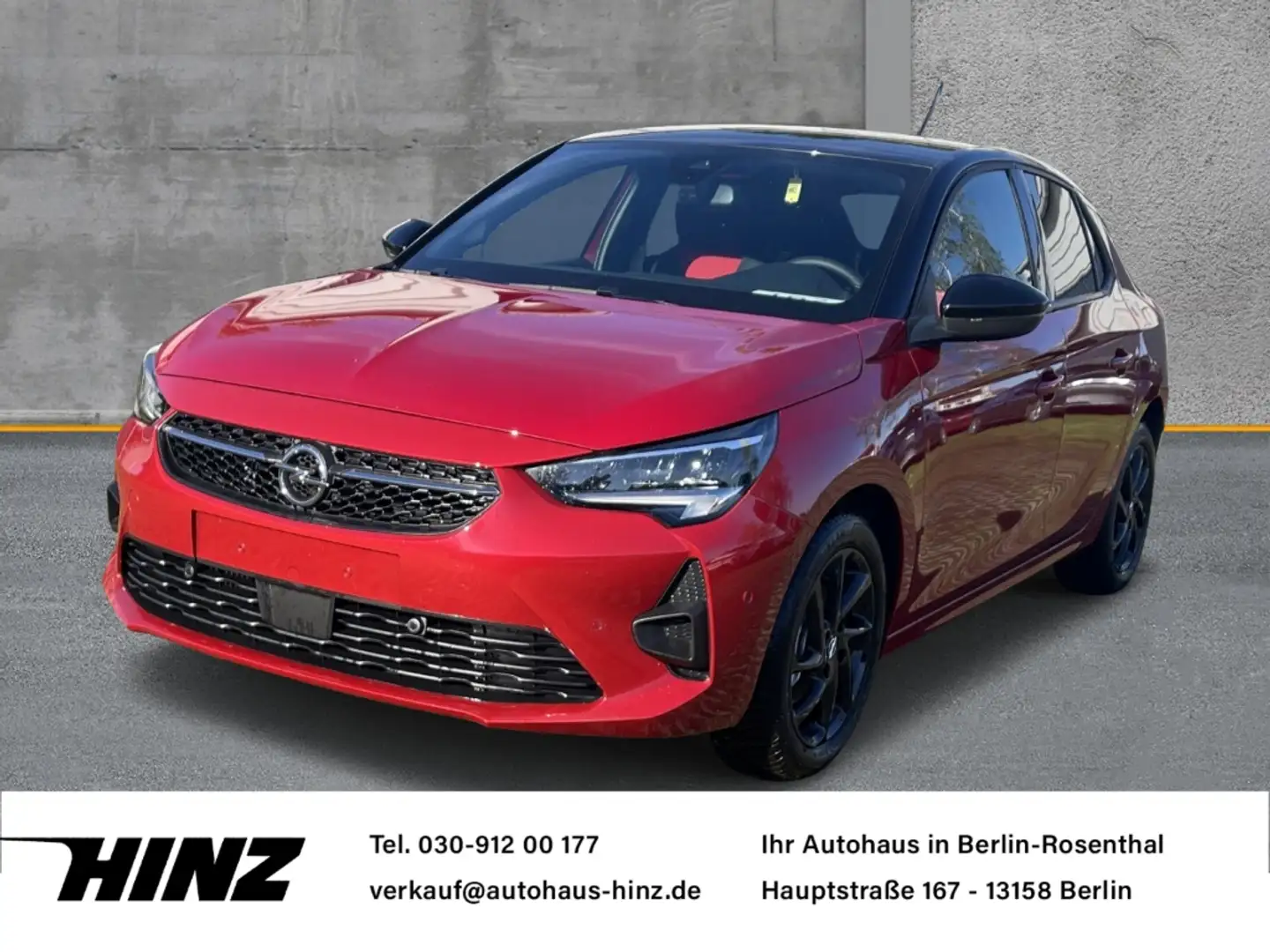Opel Corsa F GS Turbo 1.2 Direct,LED,PDC v.+h.,Klimaauto,Kame Rouge - 1