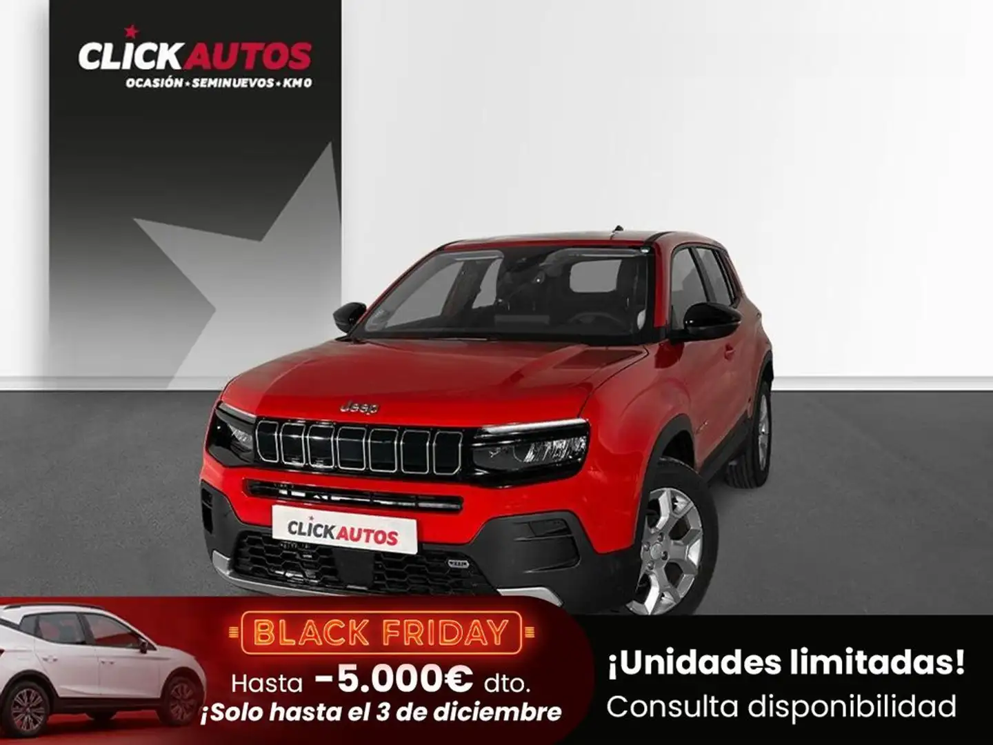 Jeep Avenger 1.2 Altitude 74KW Rojo - 1