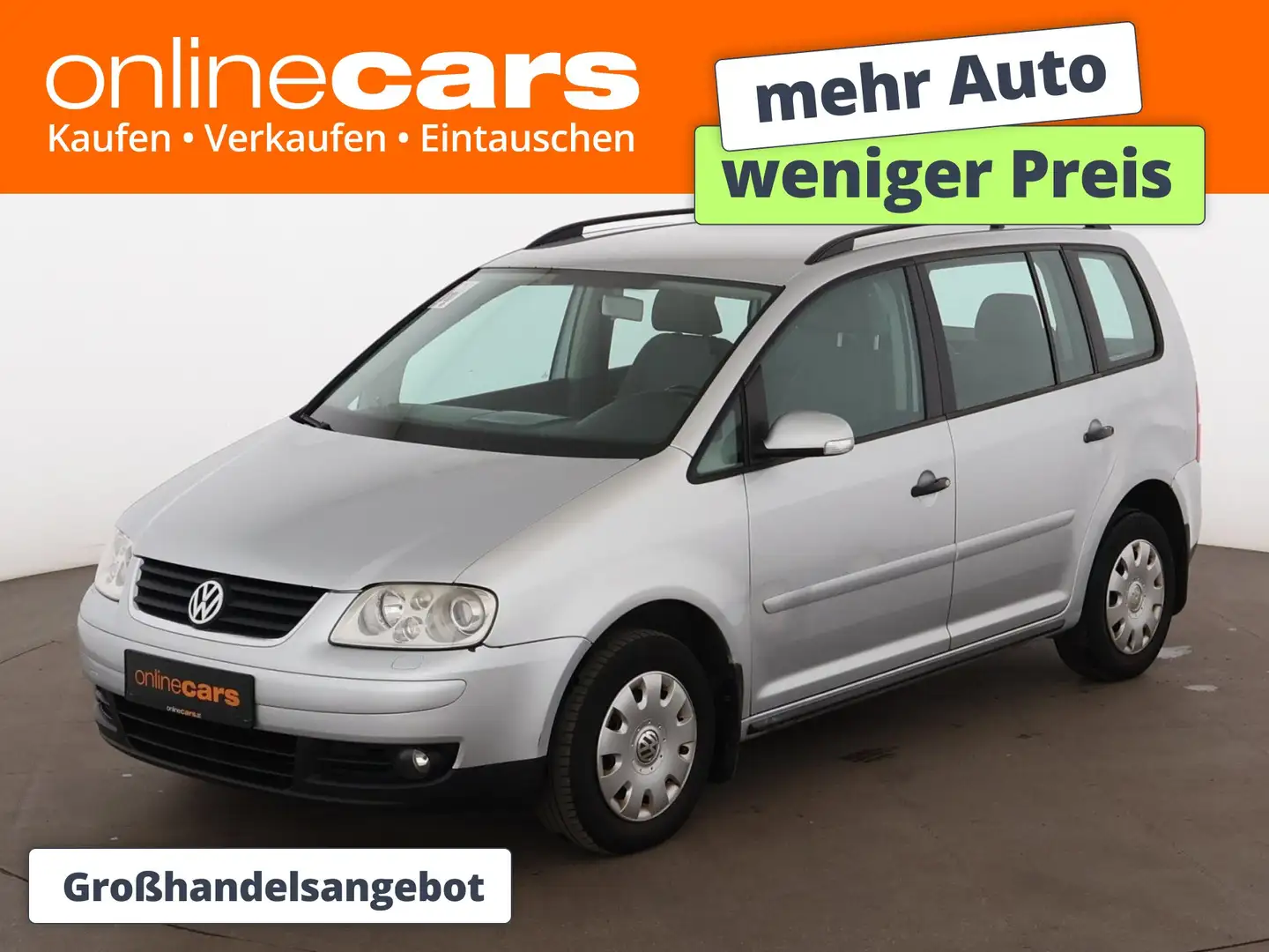 Volkswagen Touran 1.9 TDI Conceptline Aut XENON AHK SITZHZG Silber - 1