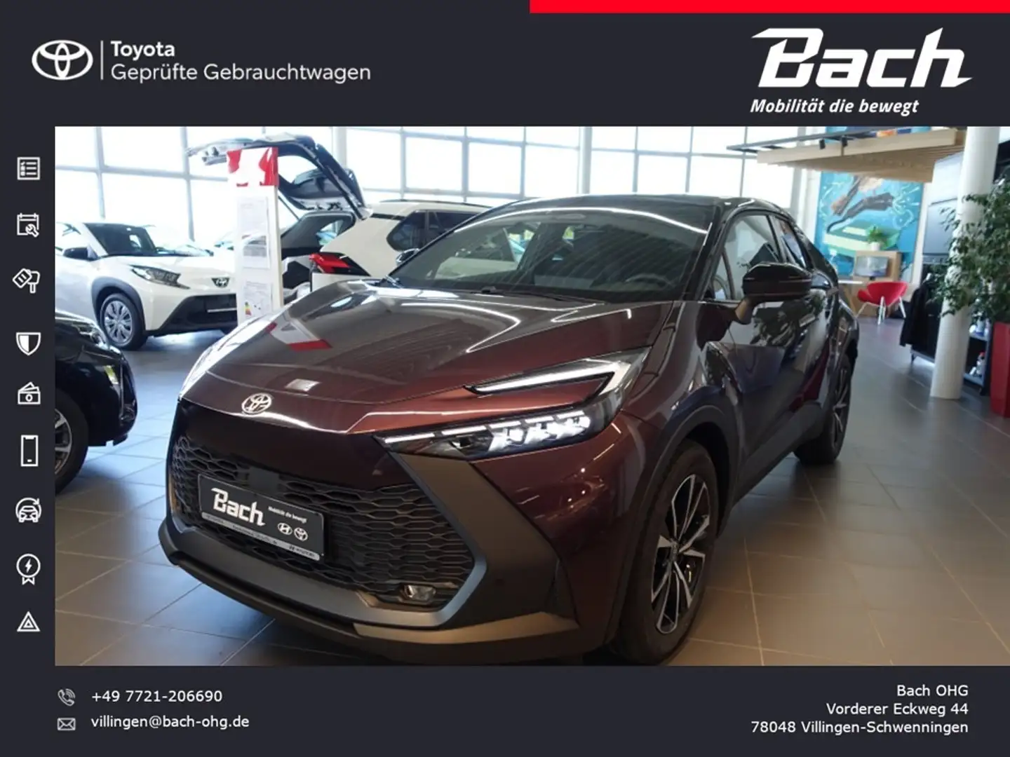 Toyota C-HR - 2.0 l Plugin 4x2  Team Deutschlan Violett - 1