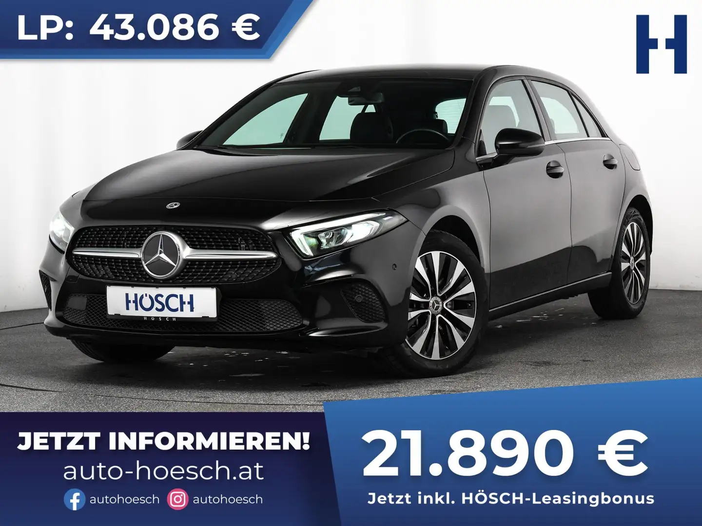 Mercedes-Benz A 250 e STYLE R-KAMERA NAV LED ASSISTENZ Schwarz - 1