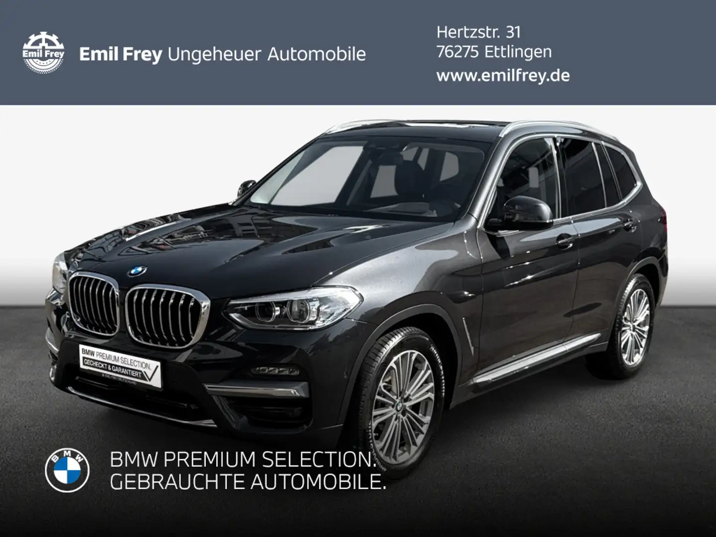 BMW X3 xDrive20d Aut. Luxury Line Gris - 1