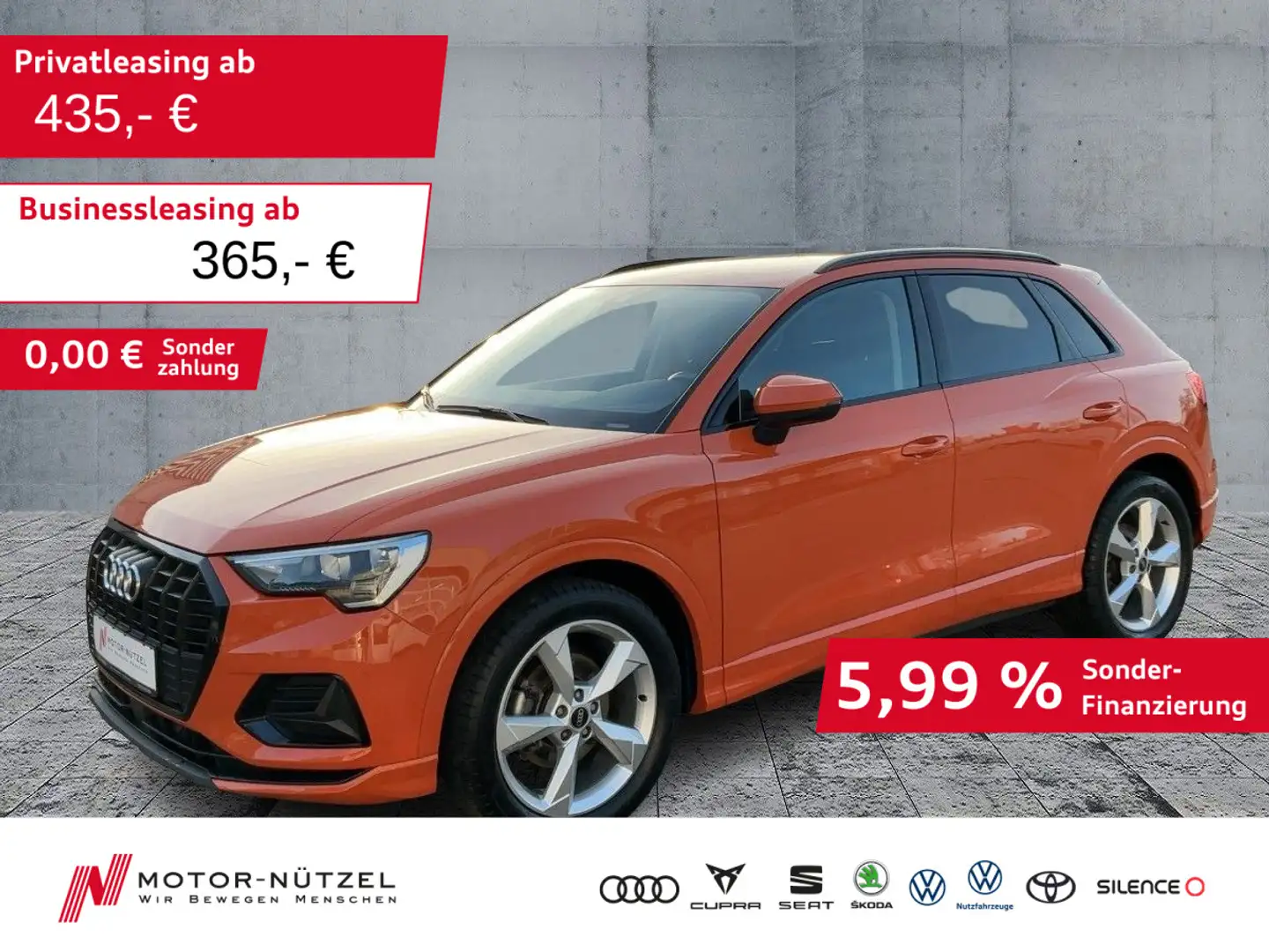 Audi Q3 35 TFSI S-TR ADVANCED 5JG+LED+MEDIA+AHK+ACC Orange - 1