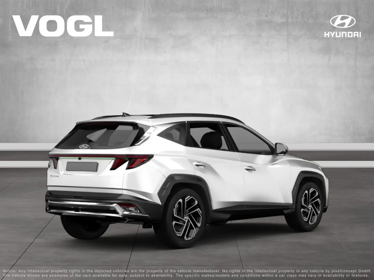 Hyundai TUCSON FL MY25 1.6 T-GDI 160PS 48V DCT 4WD TREND Blanc - 2