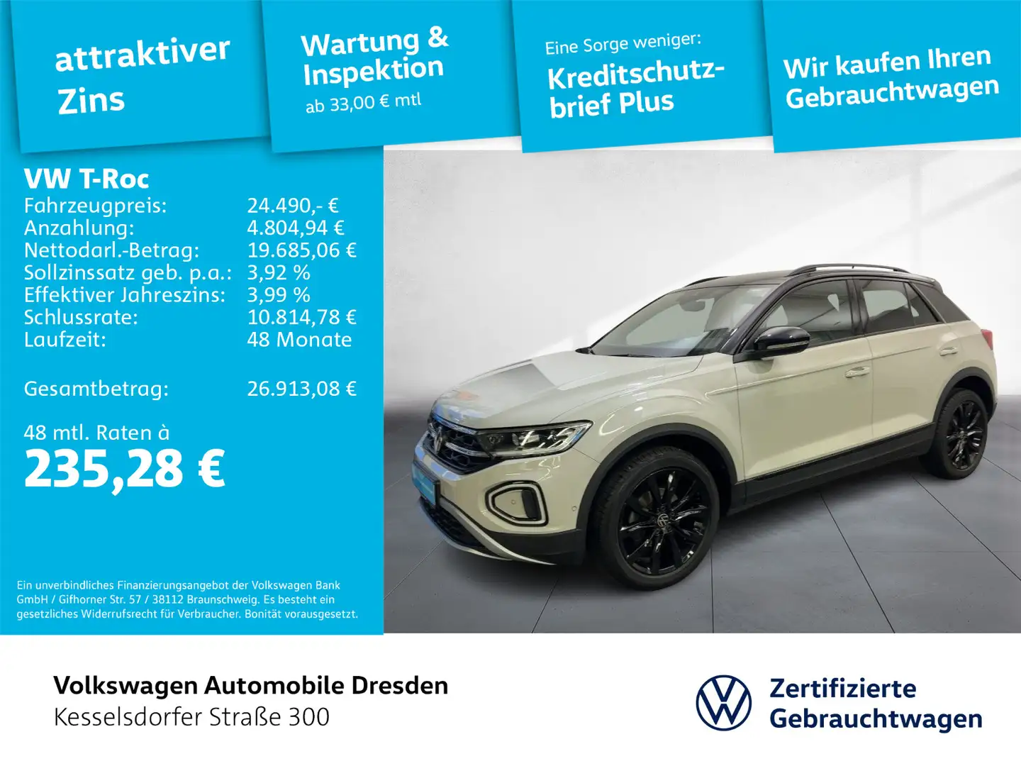 Volkswagen T-Roc 1.5 TSI DSG Style Sitzhzg. LED PDC DAB Gris - 1