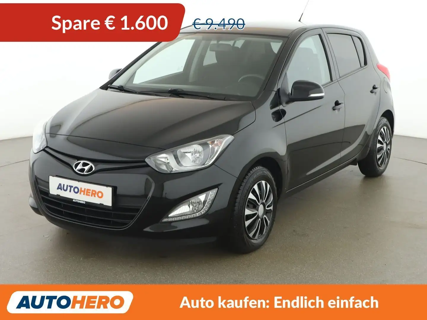 Hyundai i20 1.2 Go *TEMPO*BT*KLIMA* Schwarz - 1
