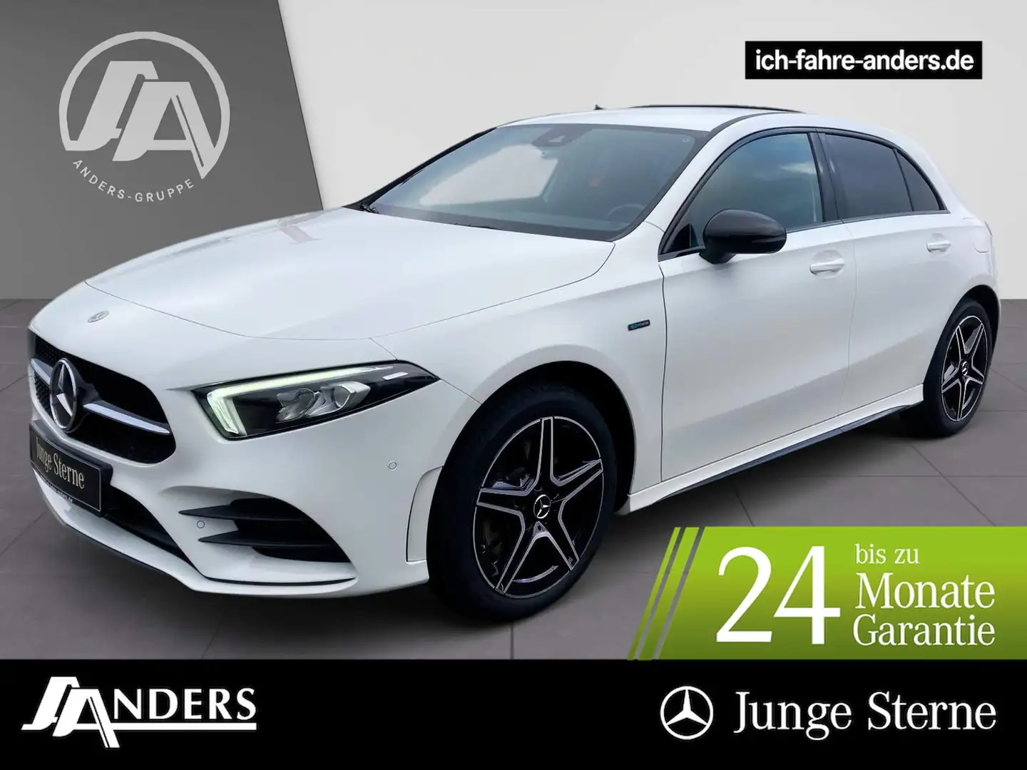 Mercedes-Benz A 250 e AMG+MBUX+Night+LED+Kam+SHZ+PDC+Apple+DAB Fehér - 1