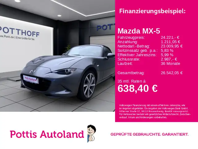 Mazda MX-5 SIGNATURE NAVI KAMERA SITZHZG KLIMA PDC