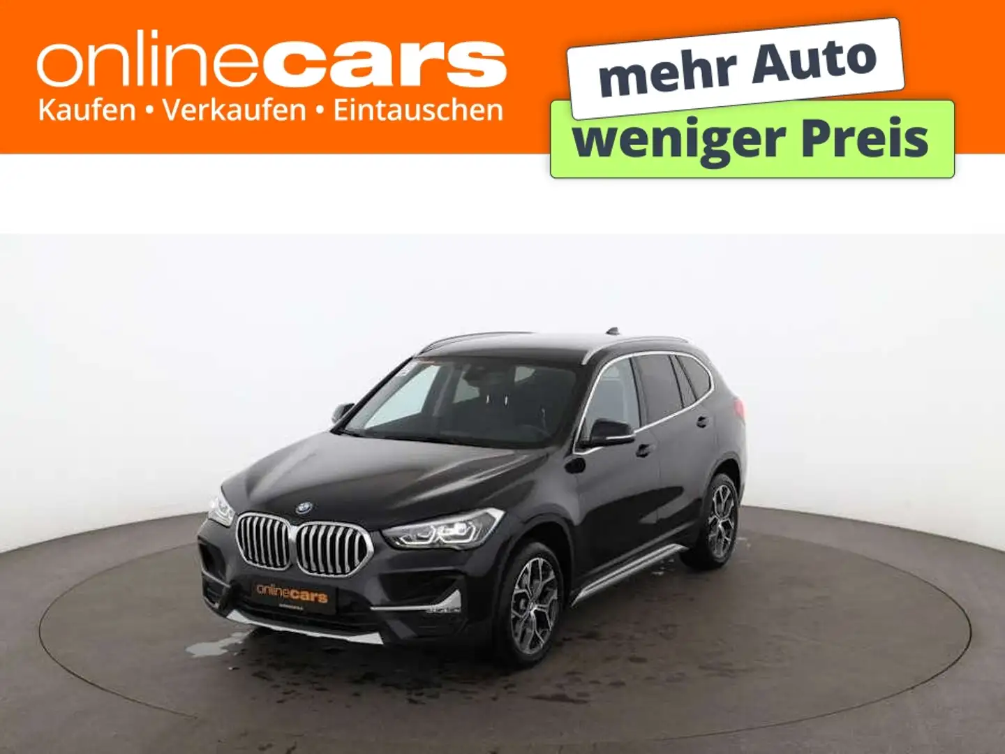 BMW X1 sDrive 16d xLine Aut LED AHK NAV LEDER SITZHZG Schwarz - 1